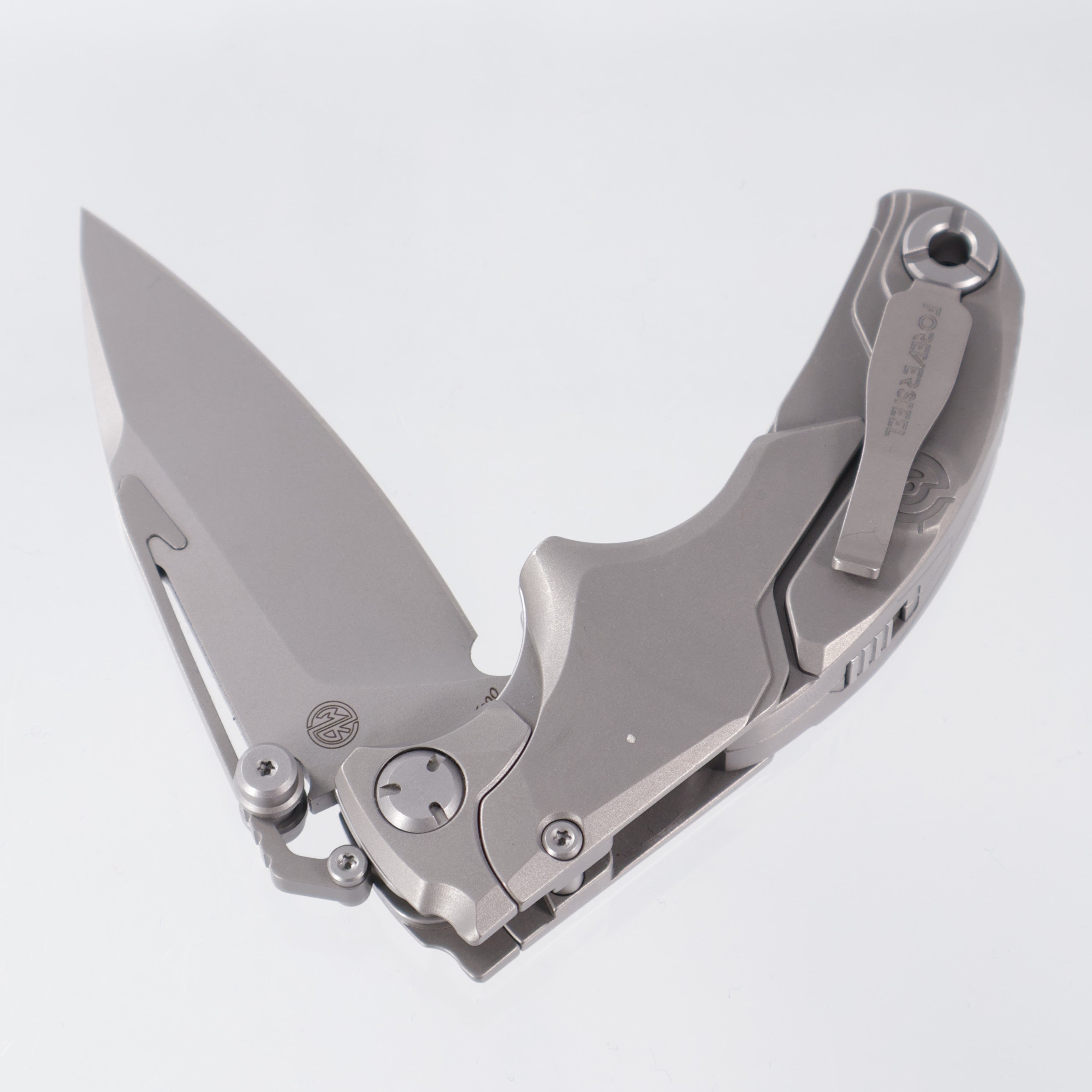 Rike Alkaid - M390 Stonewash - Titanium Handle - RK-13307-1 Rike Knife/Forever Steel