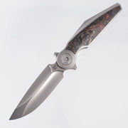 Rike Viper 3 V2 Integral - Plain Titanium w/ Orange Carbon Fiber - Pearlescent M398 - P/OCF