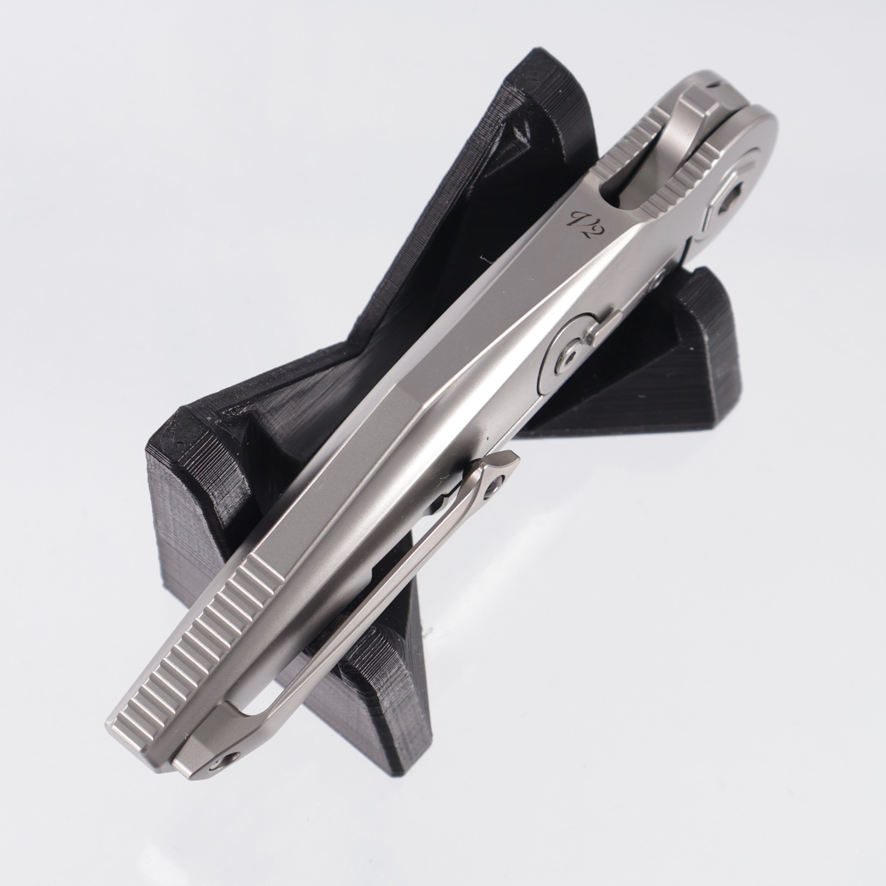 Rike Viper 3 V2 Integral - Plain Titanium w/ Orange Carbon Fiber - Pearlescent M398 - P/OCF