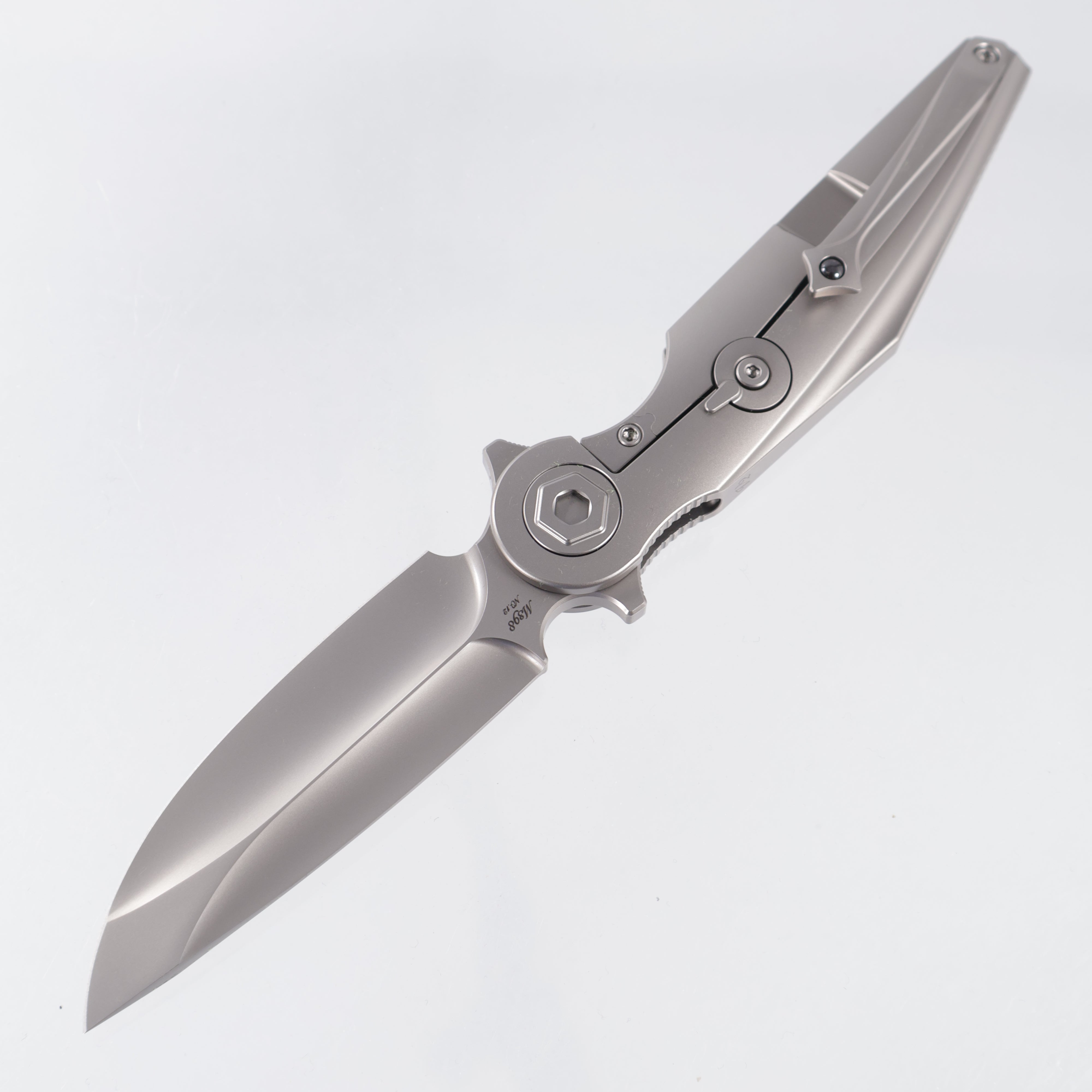 Rike Viper 3 V2 Integral - Plain Titanium w/ Green Carbon Fiber - Pearlescent M398 - P/GrCF