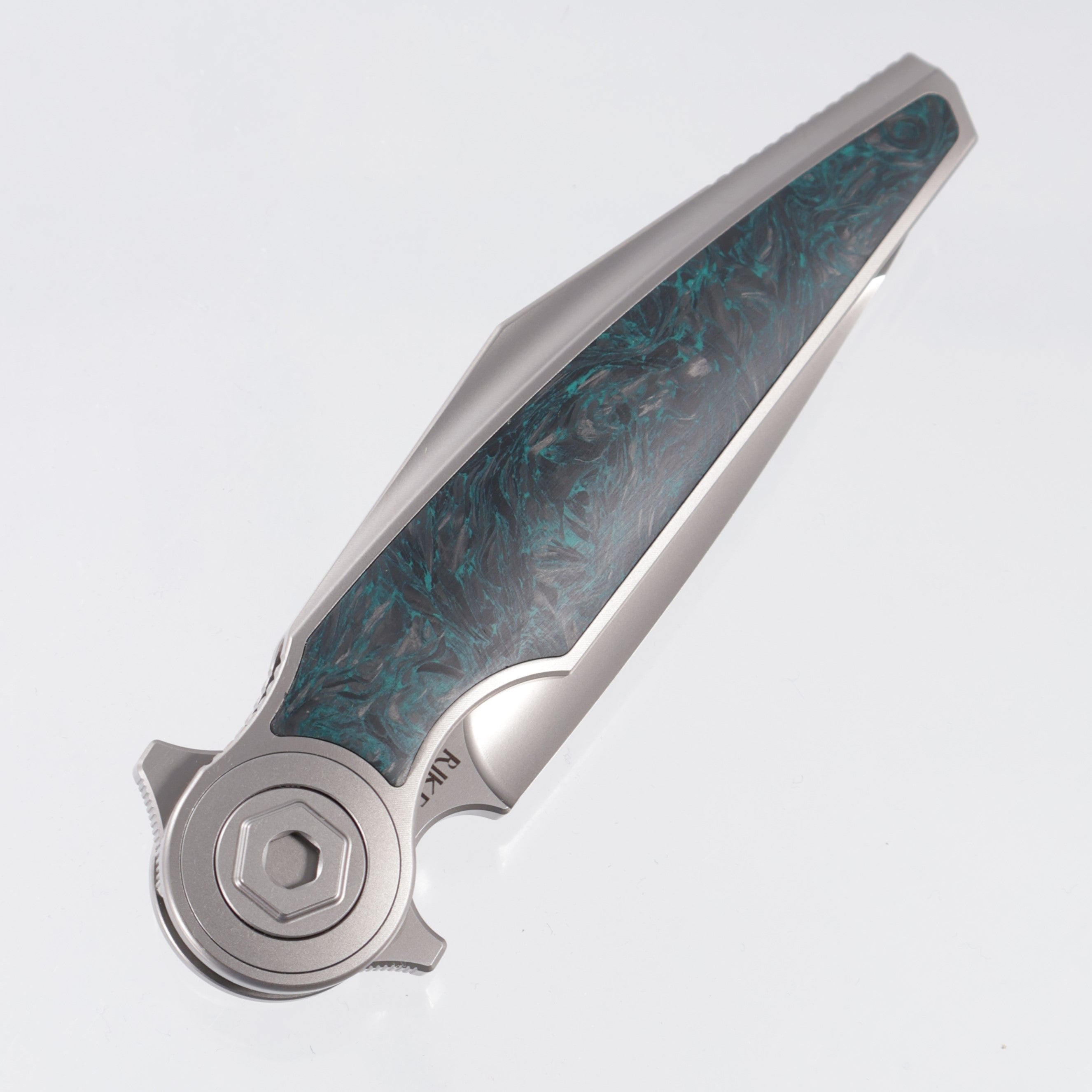 Rike Viper 3 V2 Integral - Plain Titanium w/ Green Carbon Fiber - Pearlescent M398 - P/GrCF