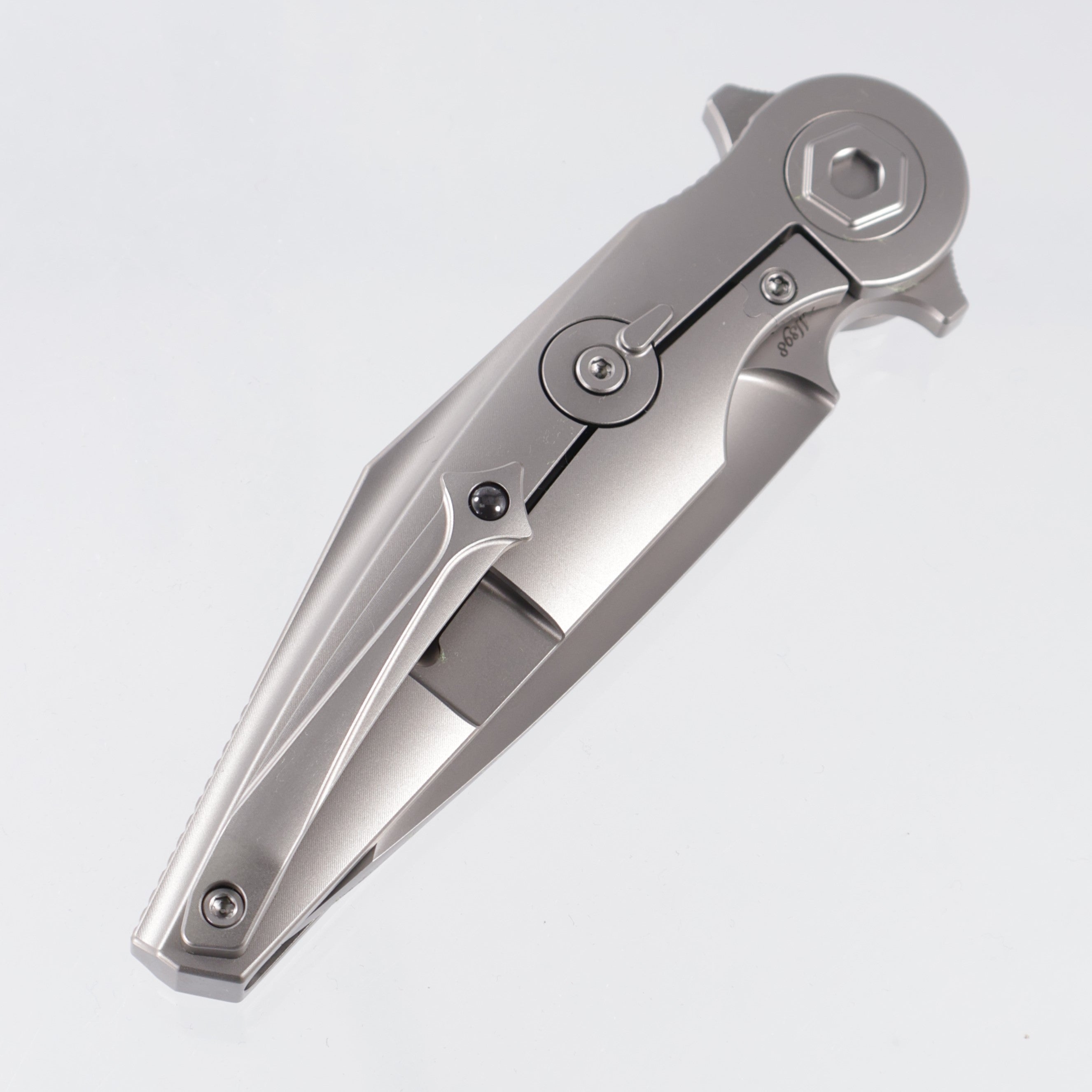 Rike Viper 3 V2 Integral - Plain Titanium w/ Green Carbon Fiber - Pearlescent M398 - P/GrCF