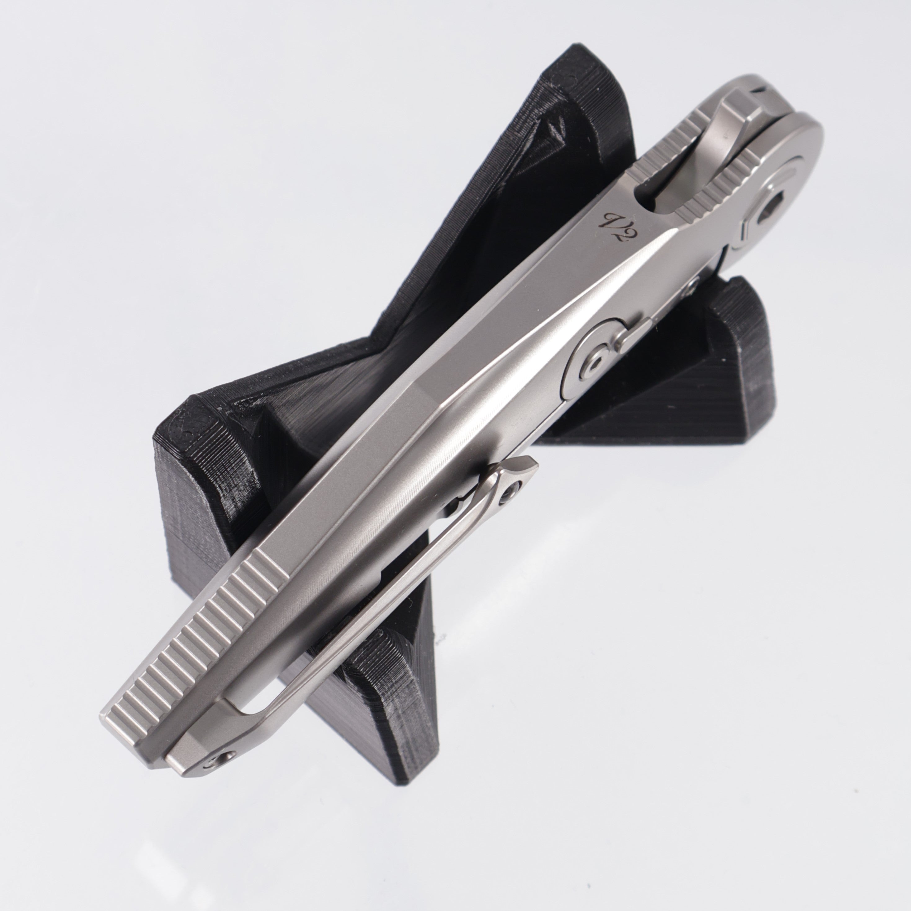 Rike Viper 3 V2 Integral - Plain Titanium w/ Green Carbon Fiber - Pearlescent M398 - P/GrCF