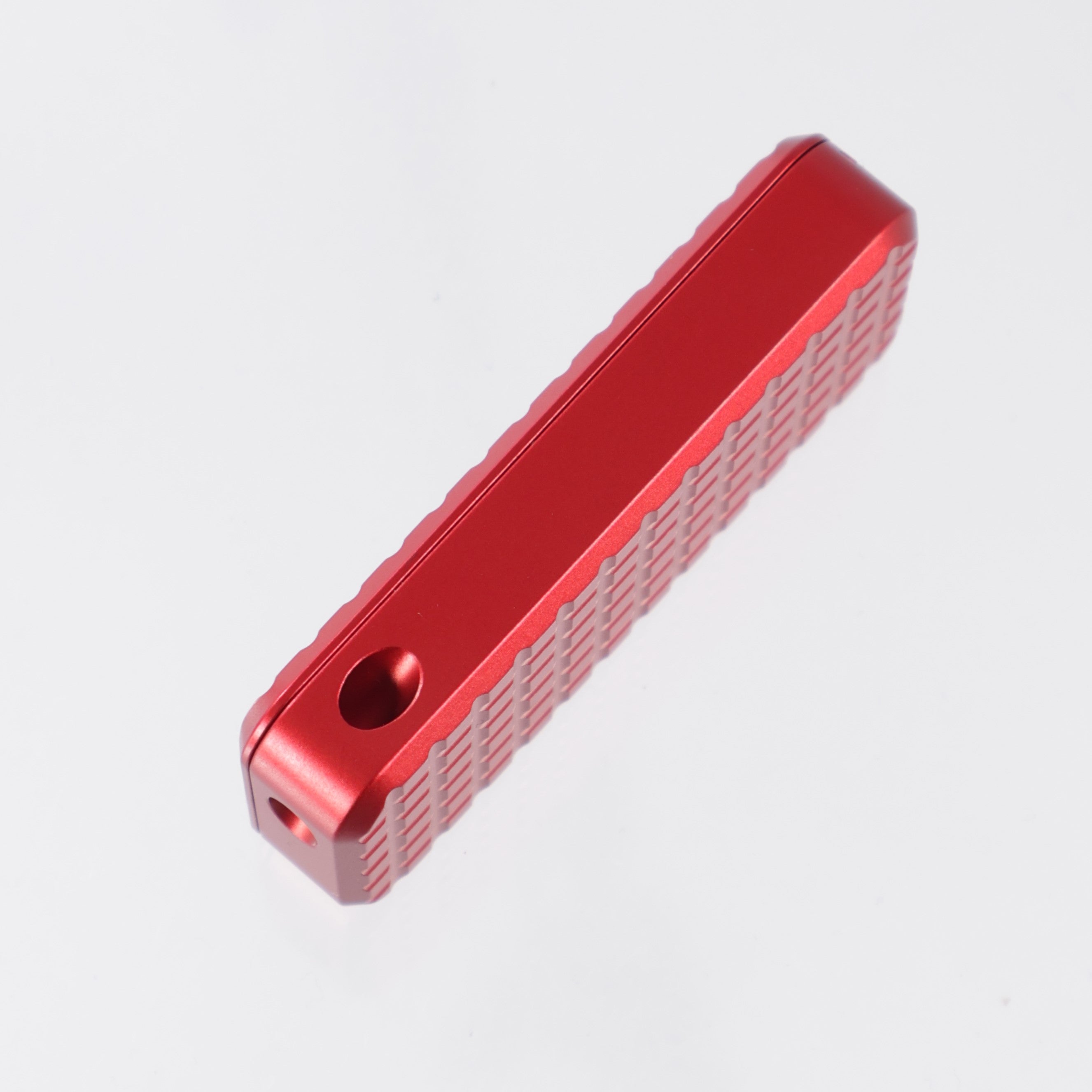 Rivery Manufacturing Zero Utility Knife - Cad Lab CNC Red Grenade Pattern Aluminum