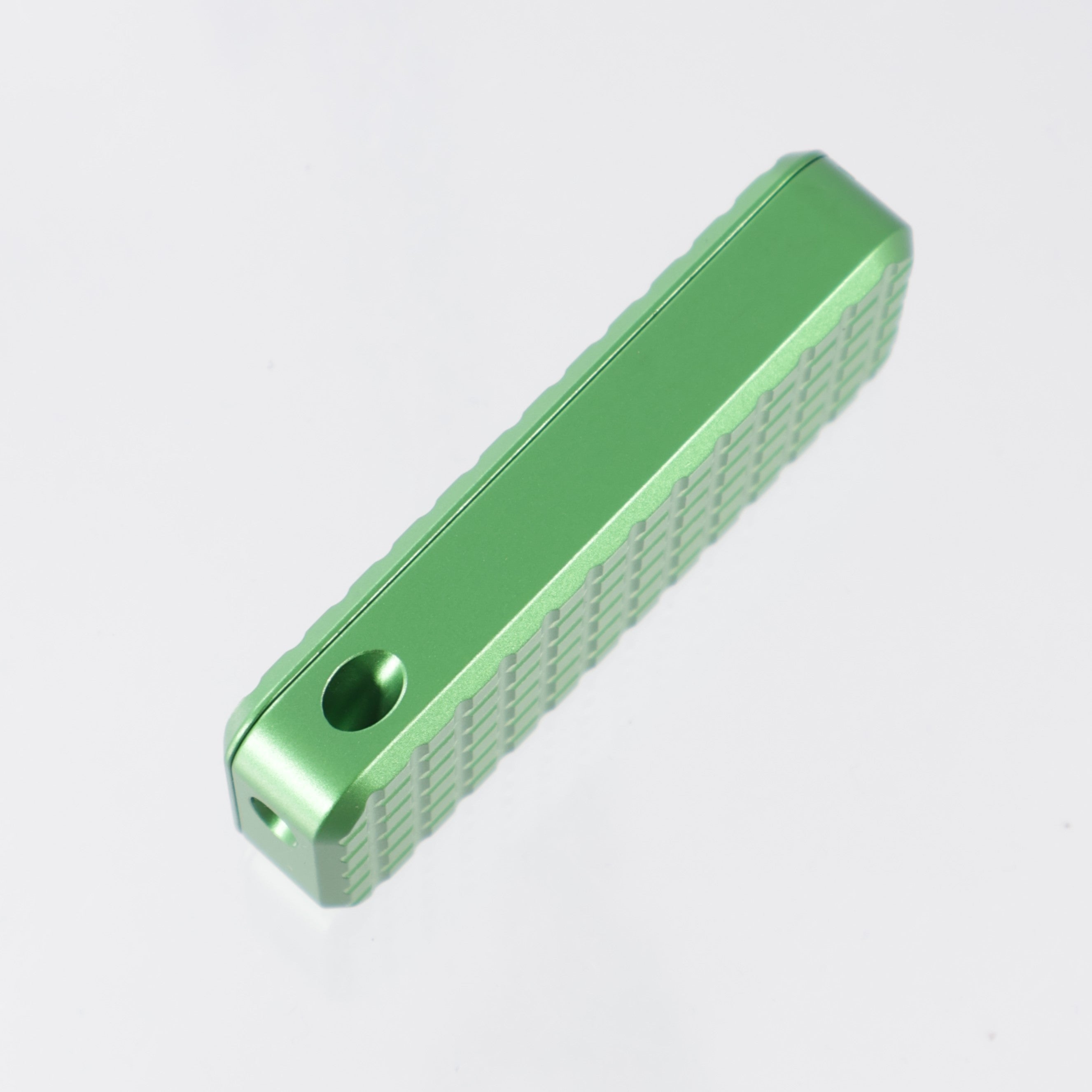 Rivery Manufacturing Zero Utility Knife - Cad Lab CNC Green Grenade Pattern Aluminum