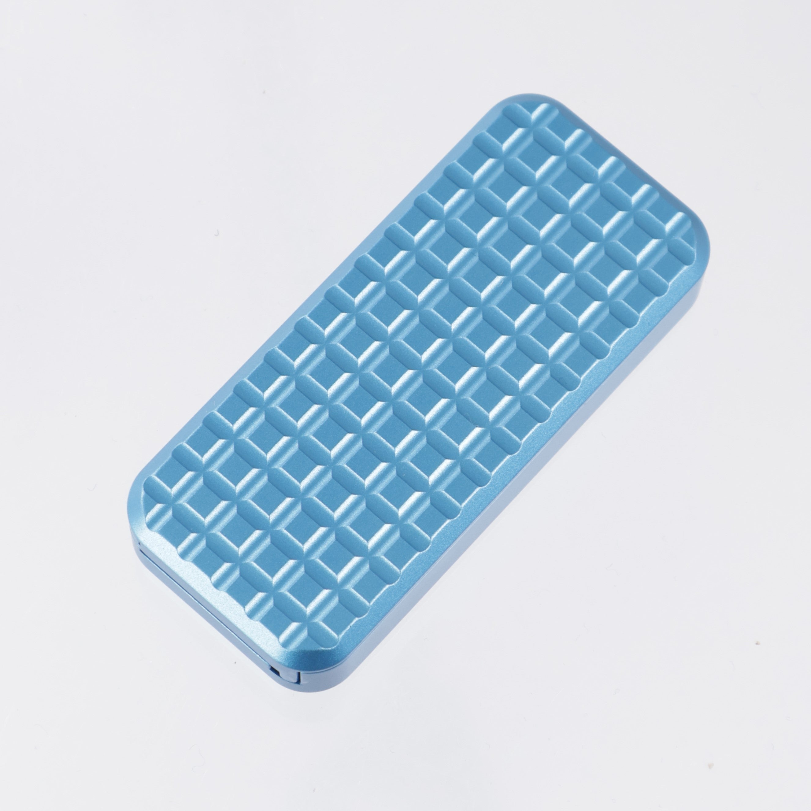 Rivery Manufacturing Zero Utility Knife - Cad Lab CNC Blue Grenade Pattern Aluminum