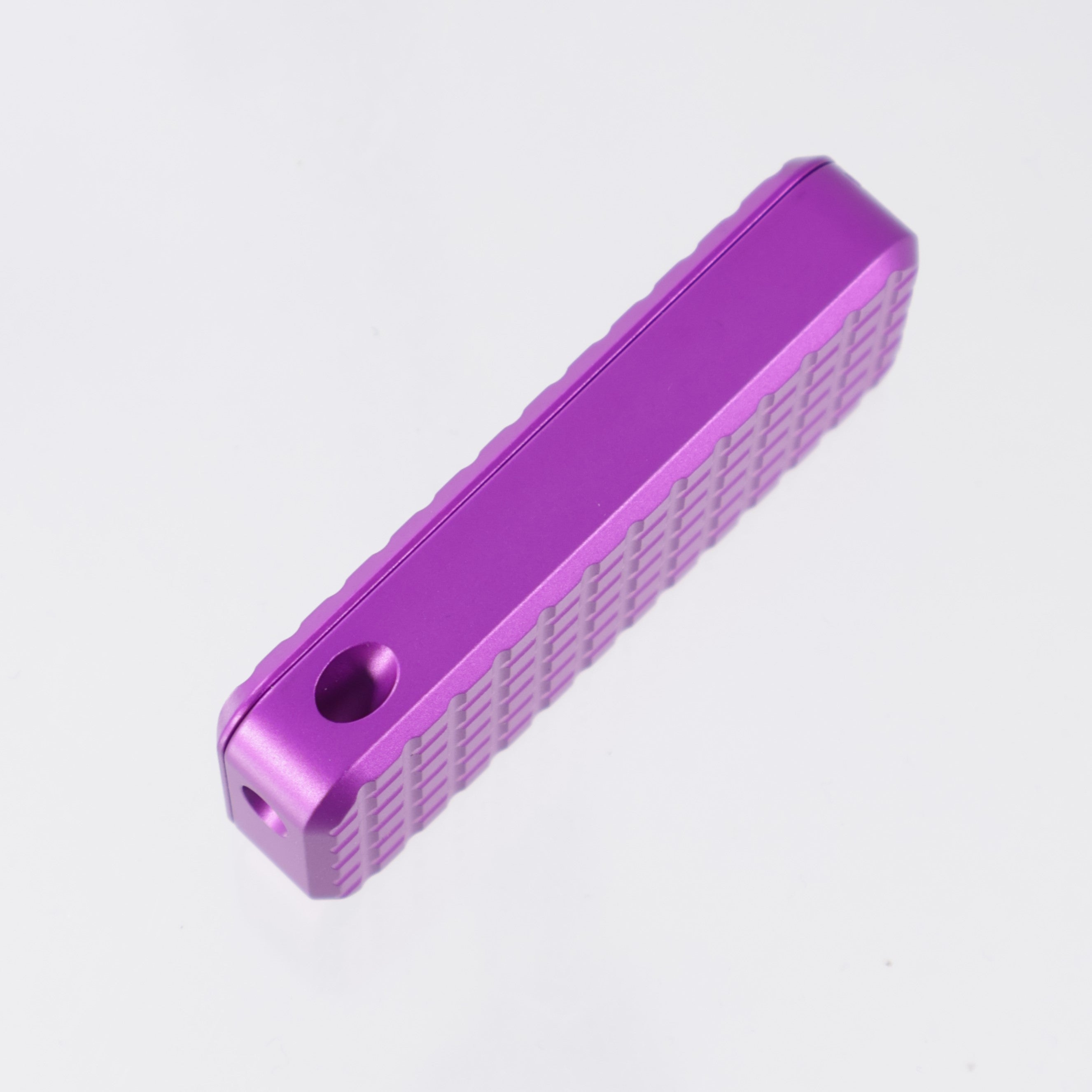 Rivery Manufacturing Zero Utility Knife - Cad Lab CNC Purple Grenade Pattern Aluminum