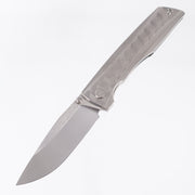 Rob Johnsons Hemlock Saltwater #146 - 3D Cubes Pattern Polished Titanium - Satin Stonewash Vanax