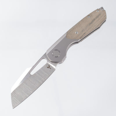 Sparrow Knife Co. Bolster Lock Strix - Green Micarta / Titanium - Satin S90V
