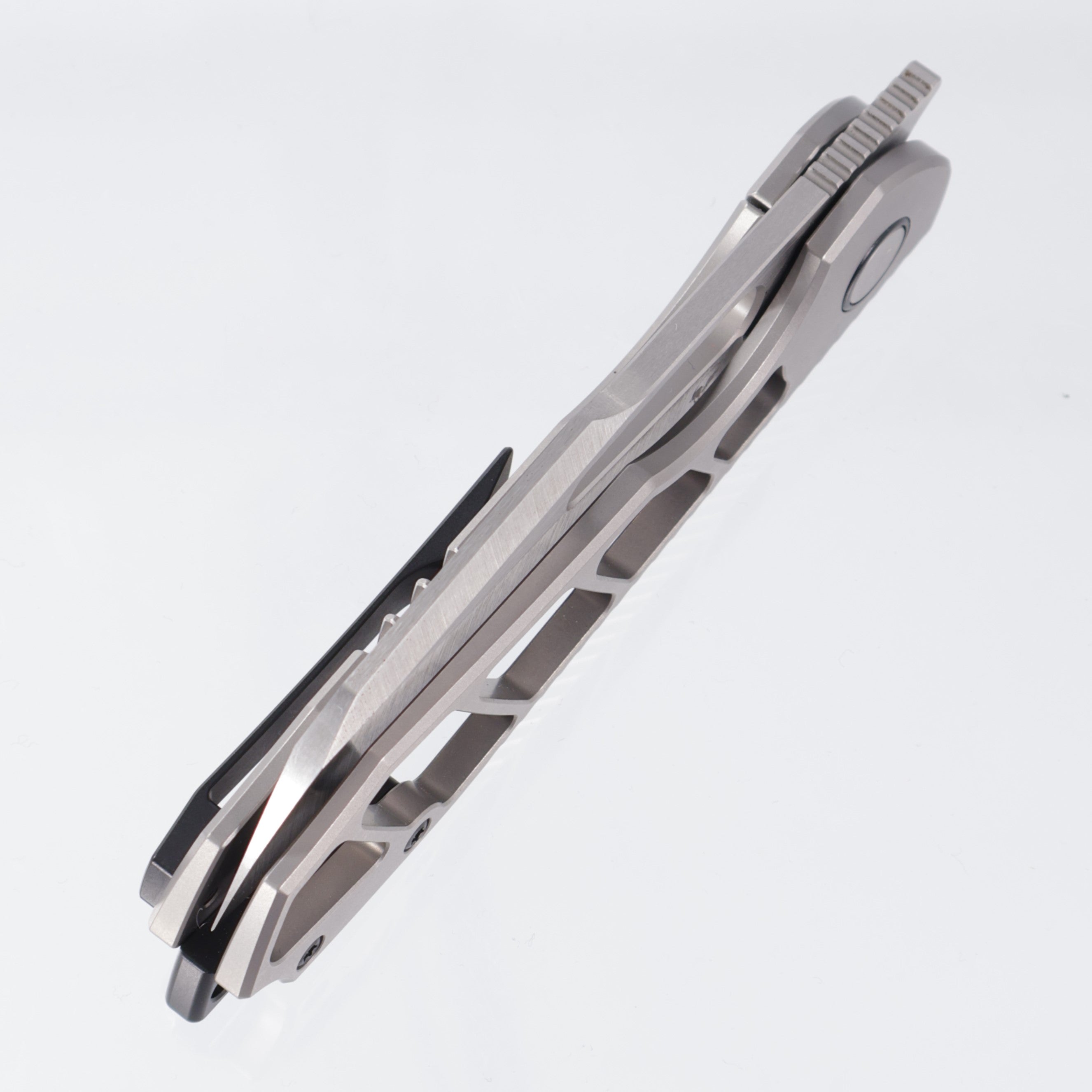 Sparrow Knife Co. Frame Lock Strix - Skeletonized Titanium - Satin S90V