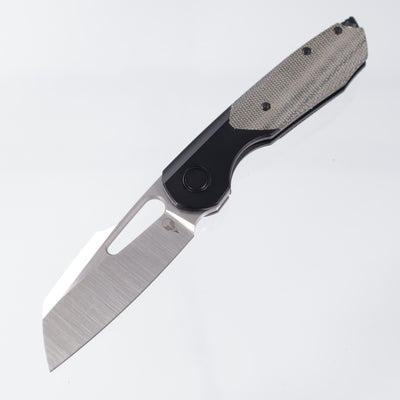 Sparrow Knife Co. Bolster Lock Strix - Black Micarta / DLC Titanium - Satin S90V