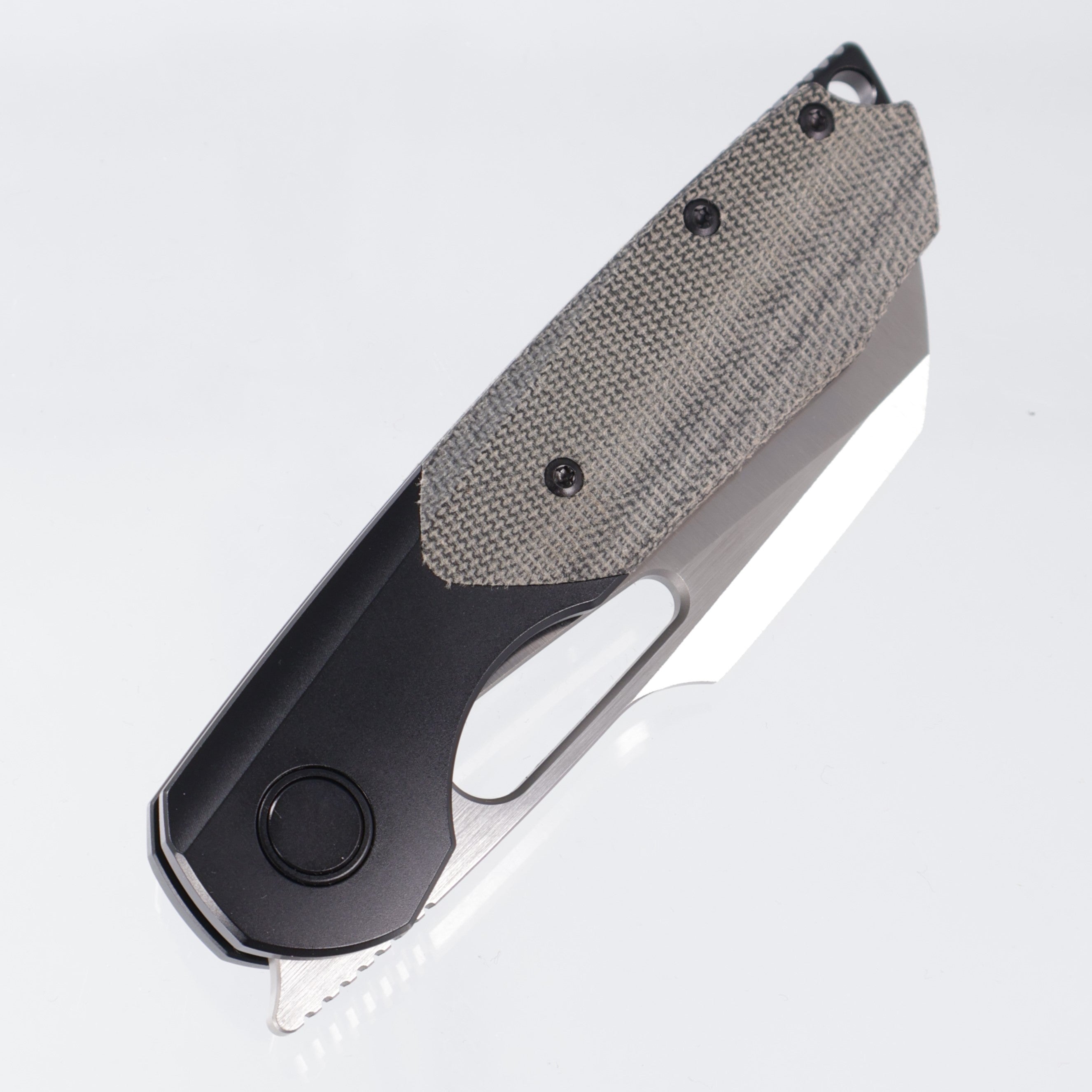 Sparrow Knife Co. Bolster Lock Strix - Black Micarta / DLC Titanium - Satin S90V