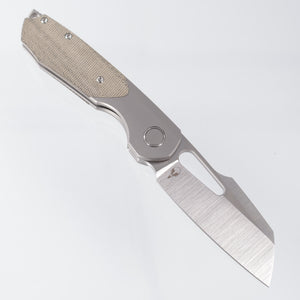 Sparrow Knife Co. Bolster Lock Strix *Lefty* - Green Micarta / Titanium - Satin S90V