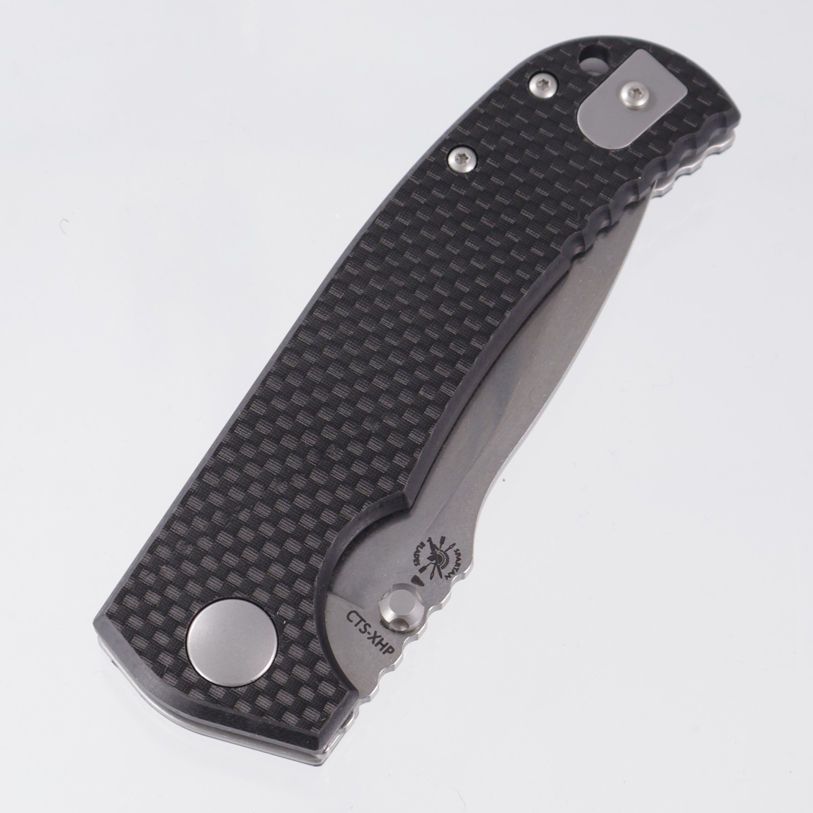 Spartan Field Grade Astor - Carbon Fiber/Black G10 Composite - Stonewash XHP - SFBL8CF
