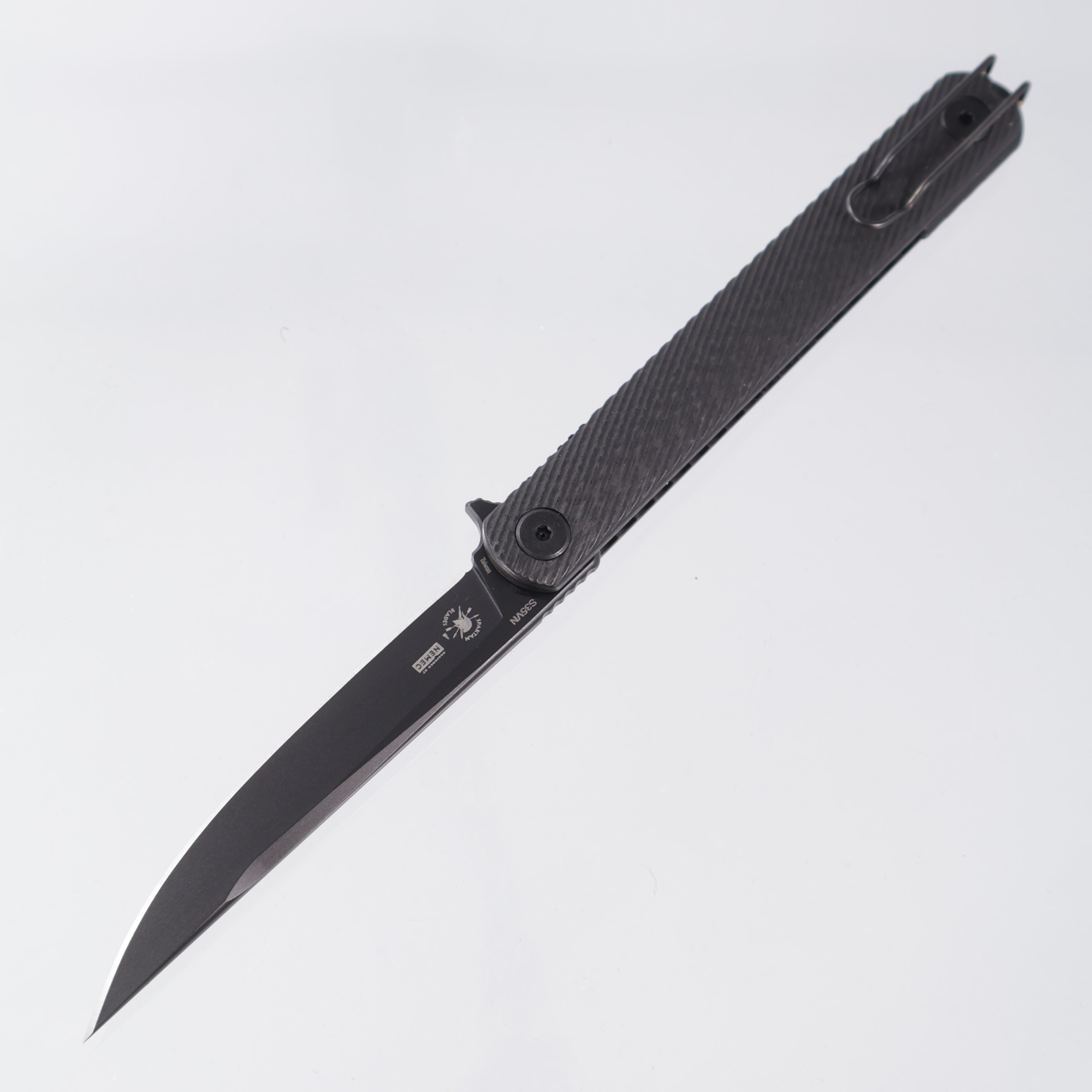 Spartan Field Grade Nemec - Carbon Fiber - Black PVD S35VN - SFBL12CF