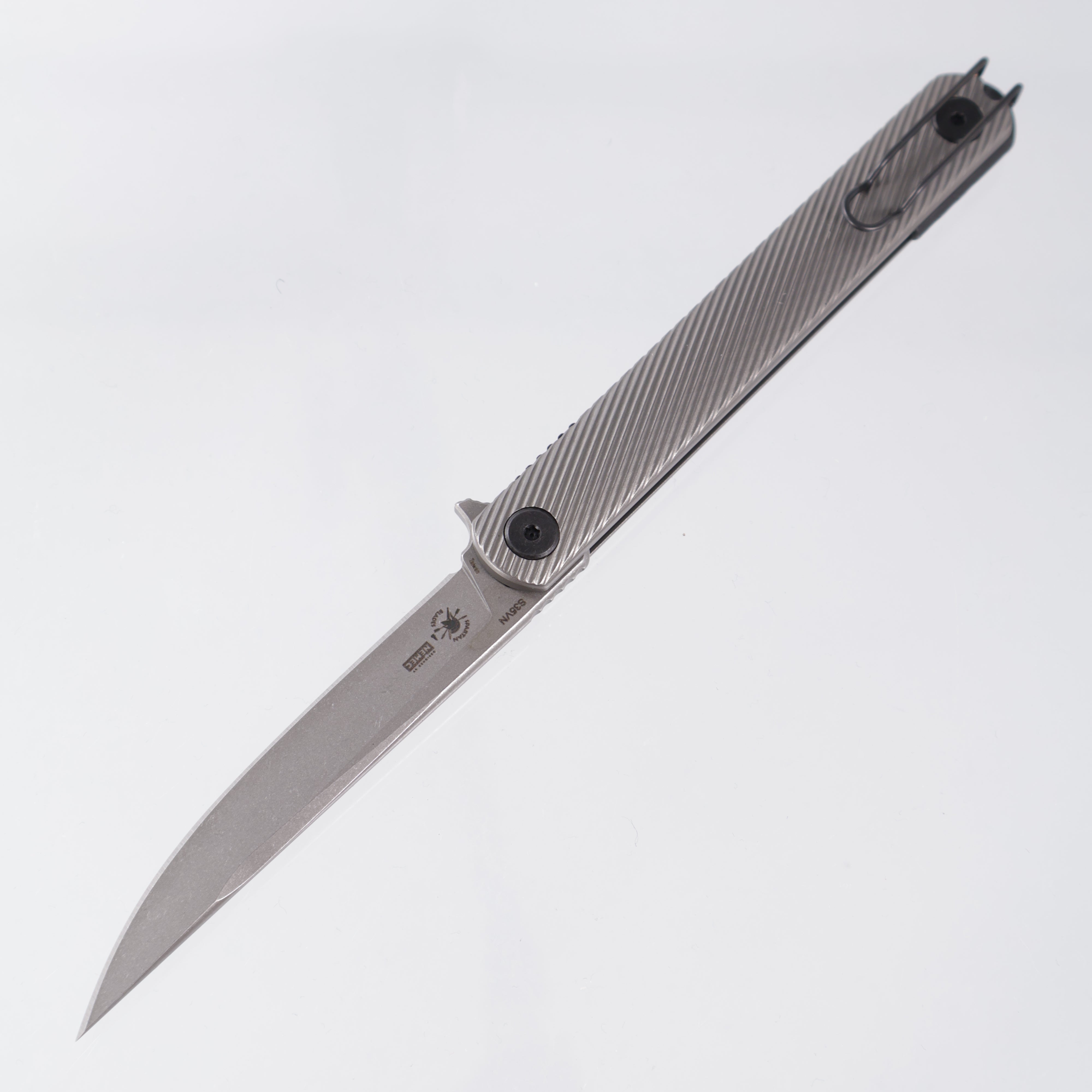 Spartan Field Grade Nemec - Titanium - Stonewash S35VN - SFBL12TI