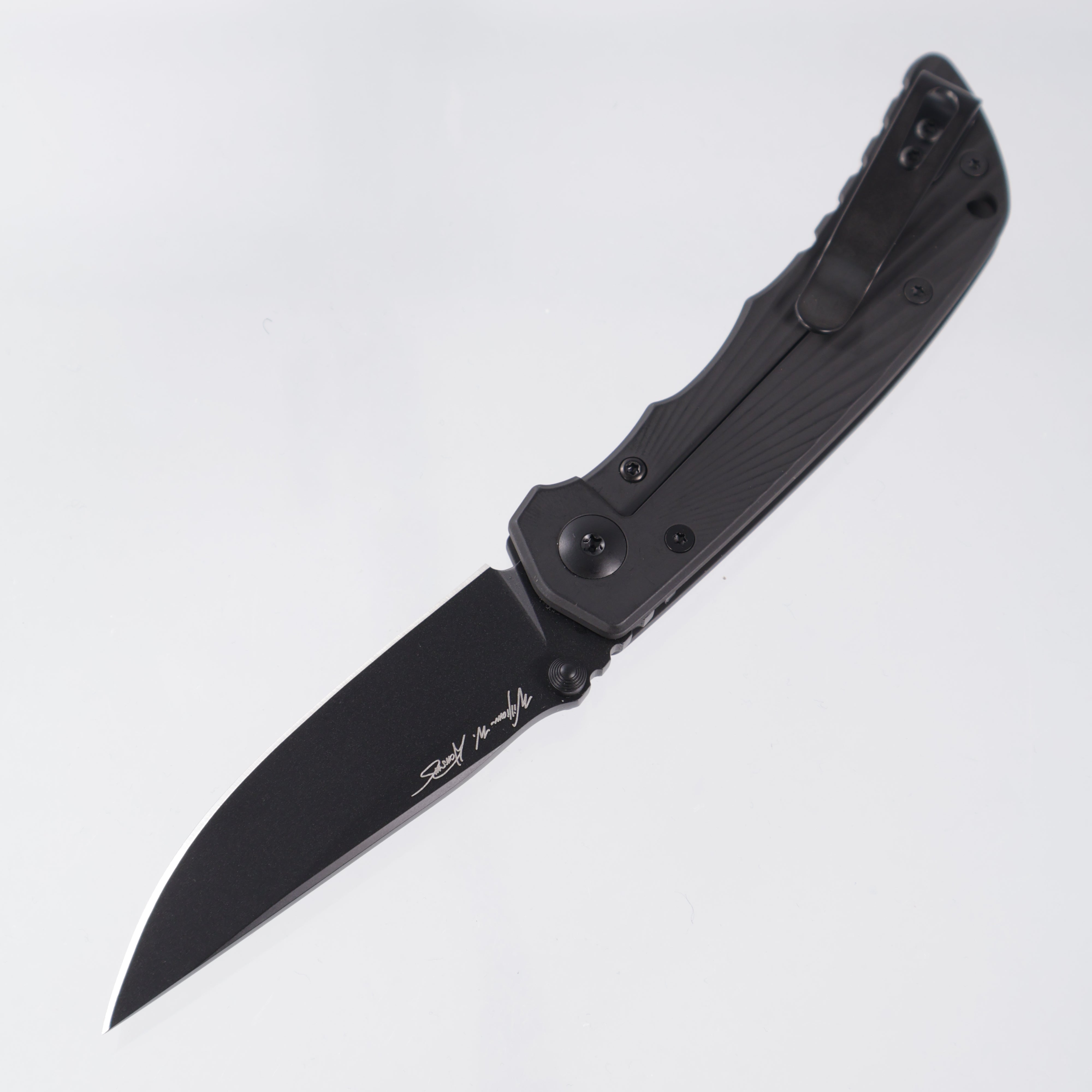 Spartan Field Grade Talos II - Black Cerakote Starburst Aluminum - Black Ti-Nitride 154CM - SFBL13BKBK