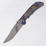 Spartan Blades Spartan-Harsey Folder - Angel Edition - Stormwatch Finish w/ Bronze Hardware - Stonewash Magnacut