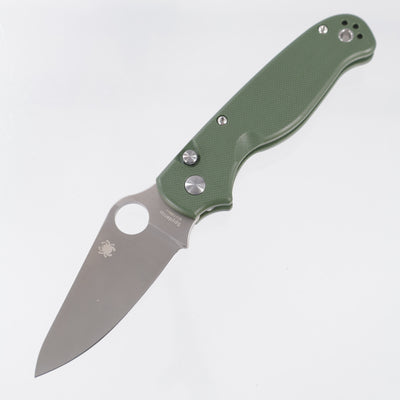 Spyderco Button Up - OD Green G10 - Satin 8Cr13MoV - C275GPGR
