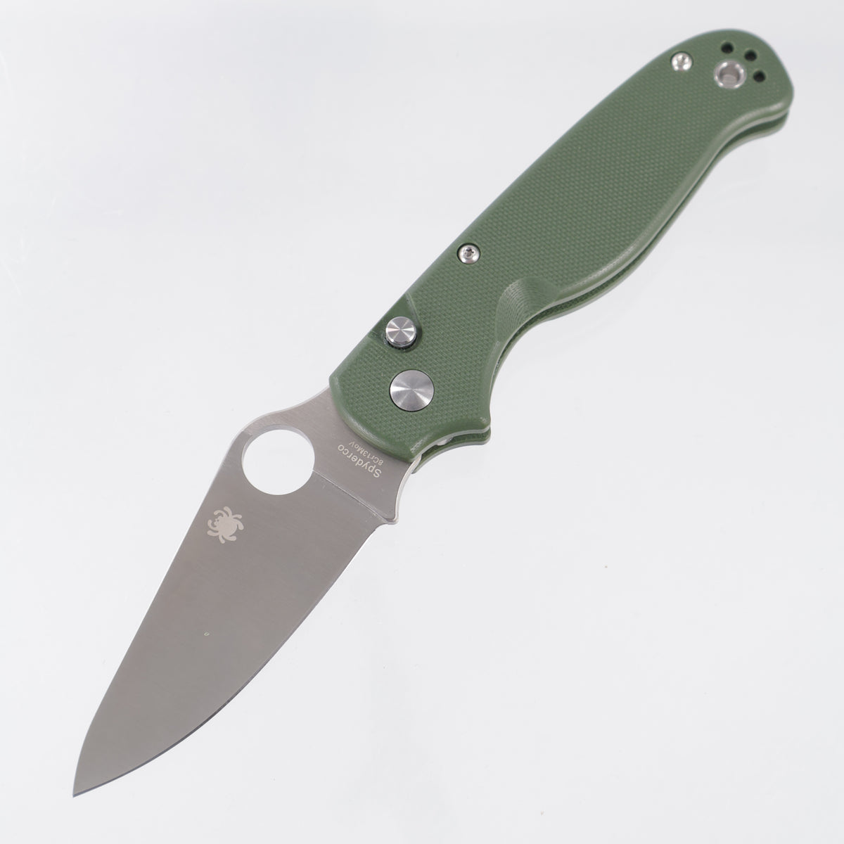 Spyderco Button Up - OD Green G10 - Satin 8Cr13MoV - C275GPGR