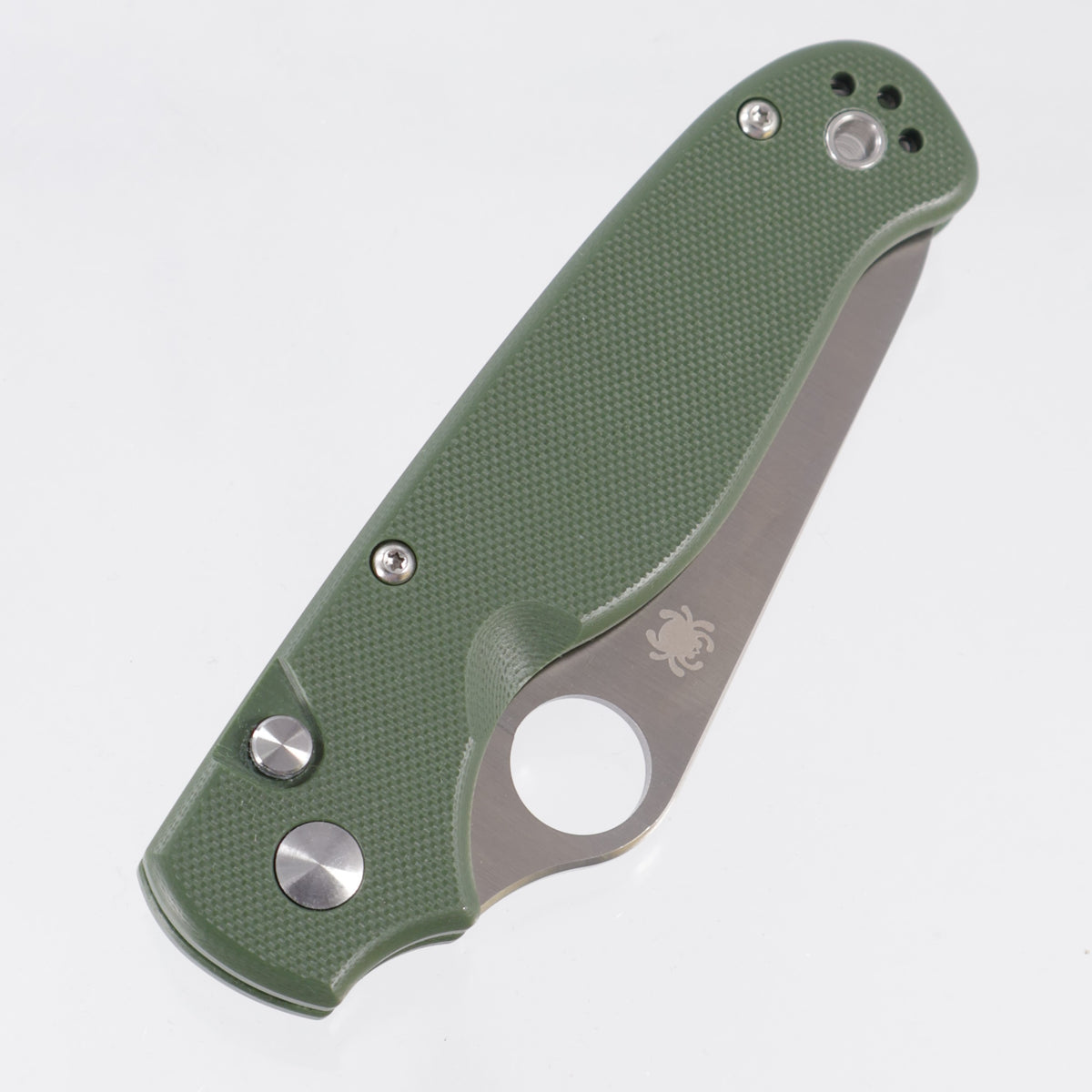 Spyderco Button Up - OD Green G10 - Satin 8Cr13MoV - C275GPGR