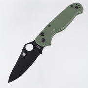 Spyderco Button Up - OD Green G10 - Black Oxide 8Cr13MoV - C275GPGRBK