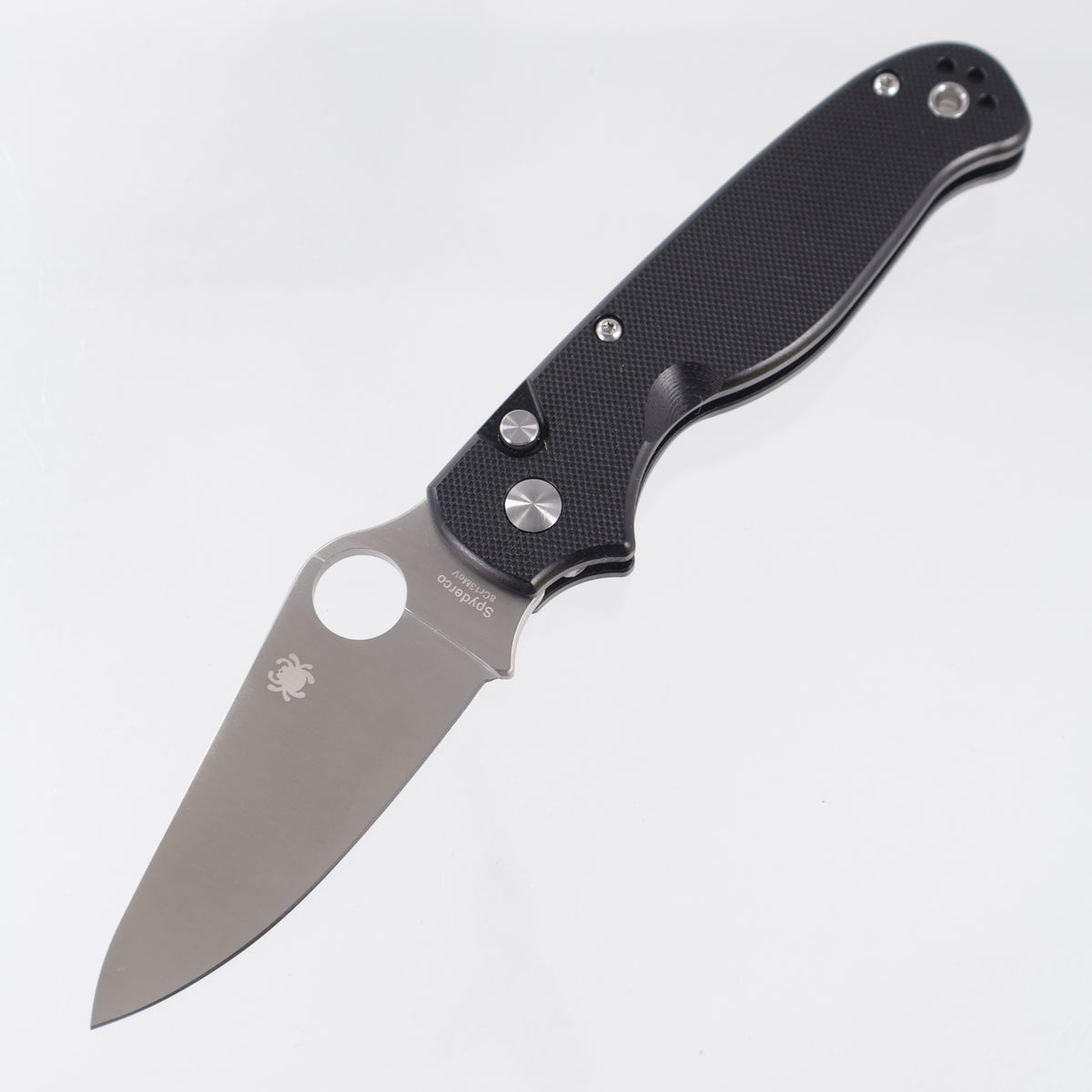 Spyderco Button Up - Black G10 - Satin 8Cr13MoV - C275GP