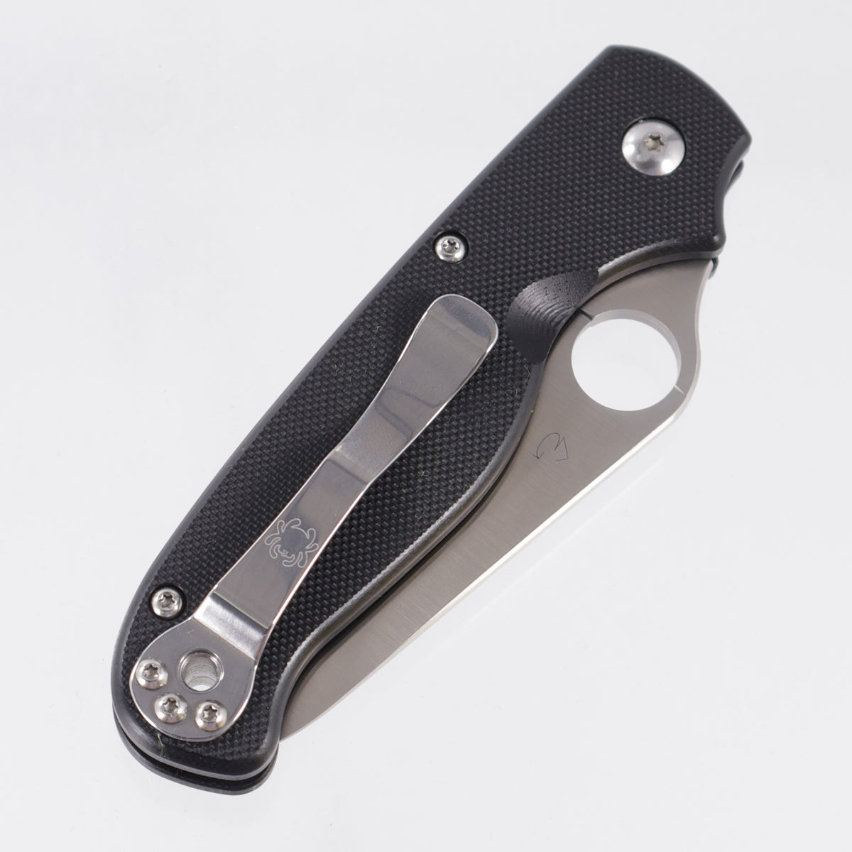 Spyderco Button Up - Black G10 - Satin 8Cr13MoV - C275GP