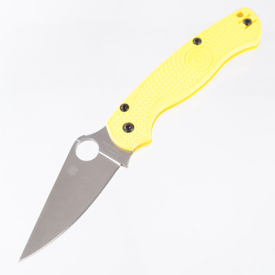 Spyderco Paramilitary 2 Lighweight Salt - Yellow FRN - Satin Magnacut - C81PYL2