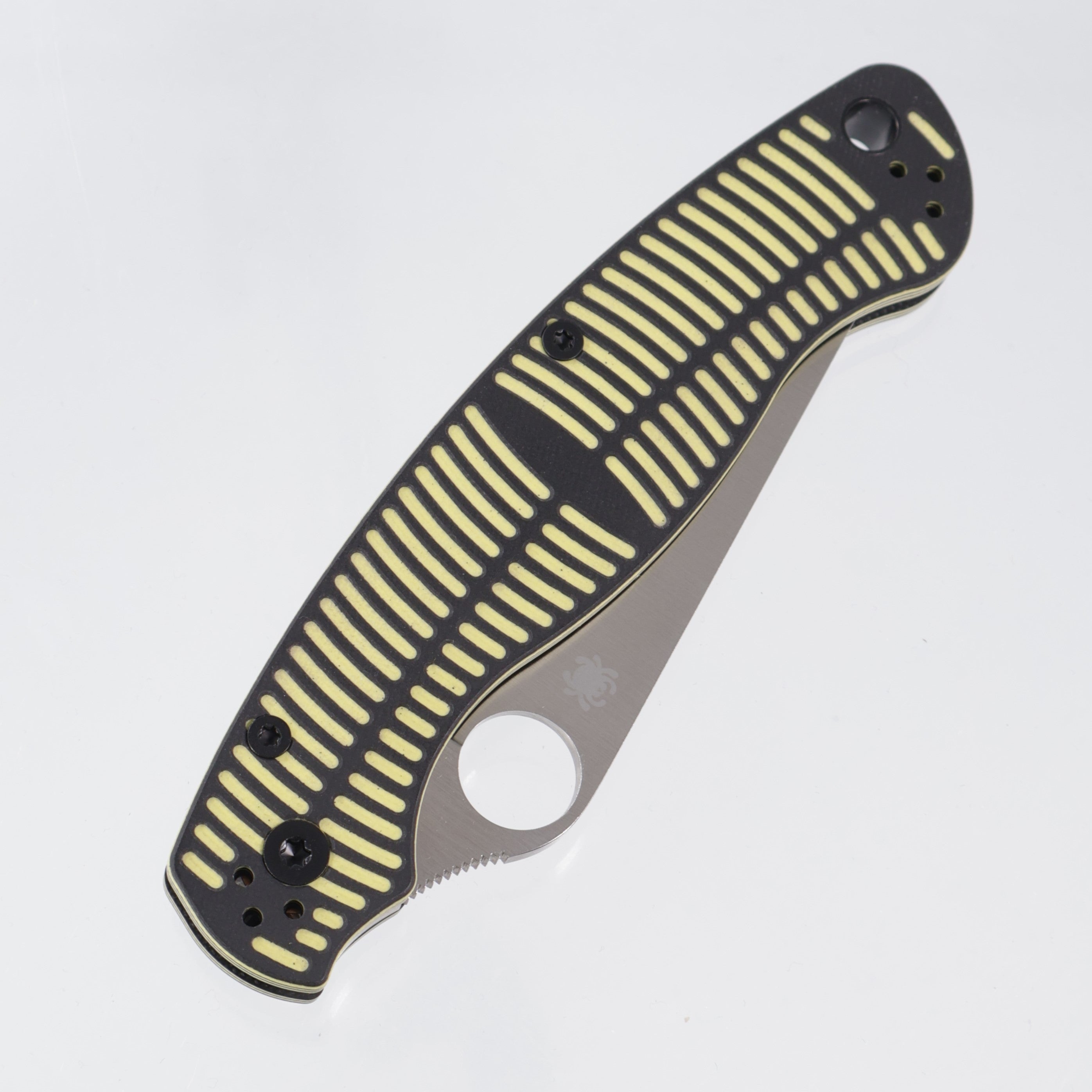 Spyderco Military 2 Salt - Black & Yellow Bi-Directional G10 - Satin Magnacut - C36GBKYLMCP2