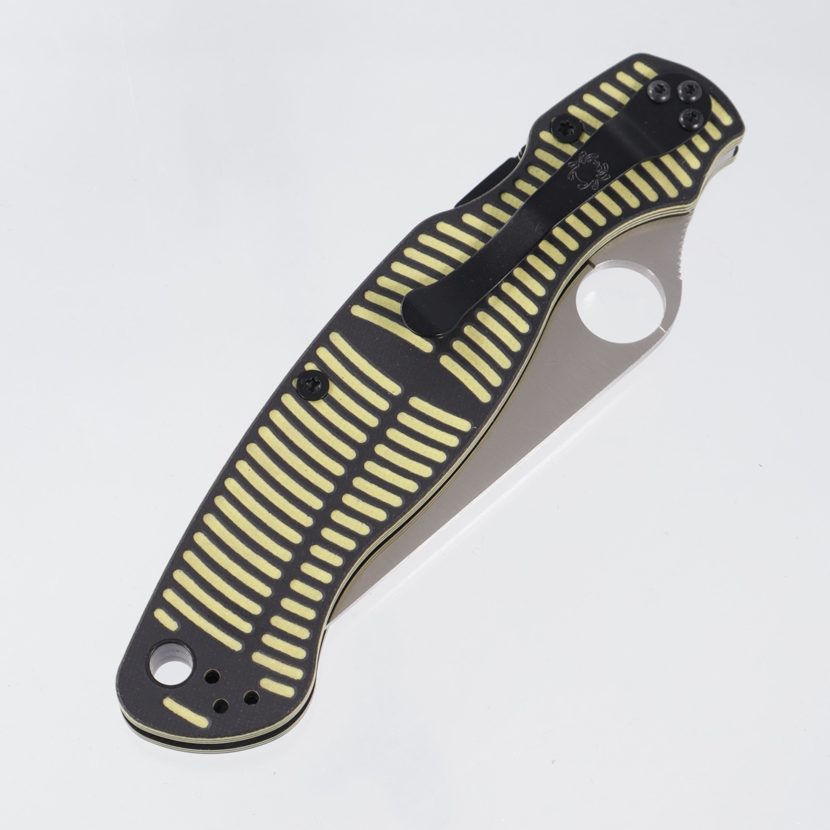 Spyderco Military 2 Salt - Black & Yellow Bi-Directional G10 - Satin Magnacut - C36GBKYLMCP2
