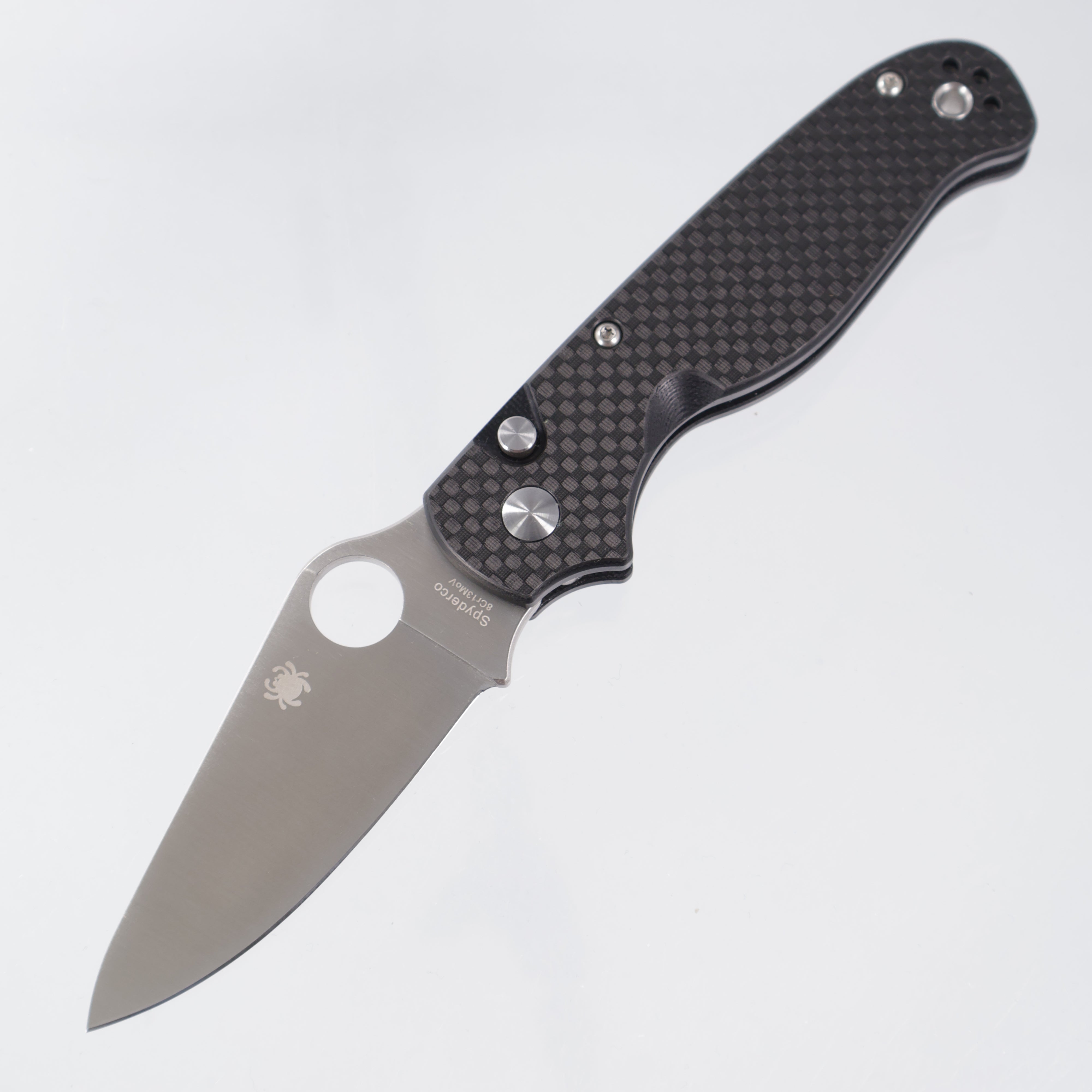 Spyderco Button Up - Carbon Fiber / G10 Laminate - Satin 8Cr13MoV - C275CFP