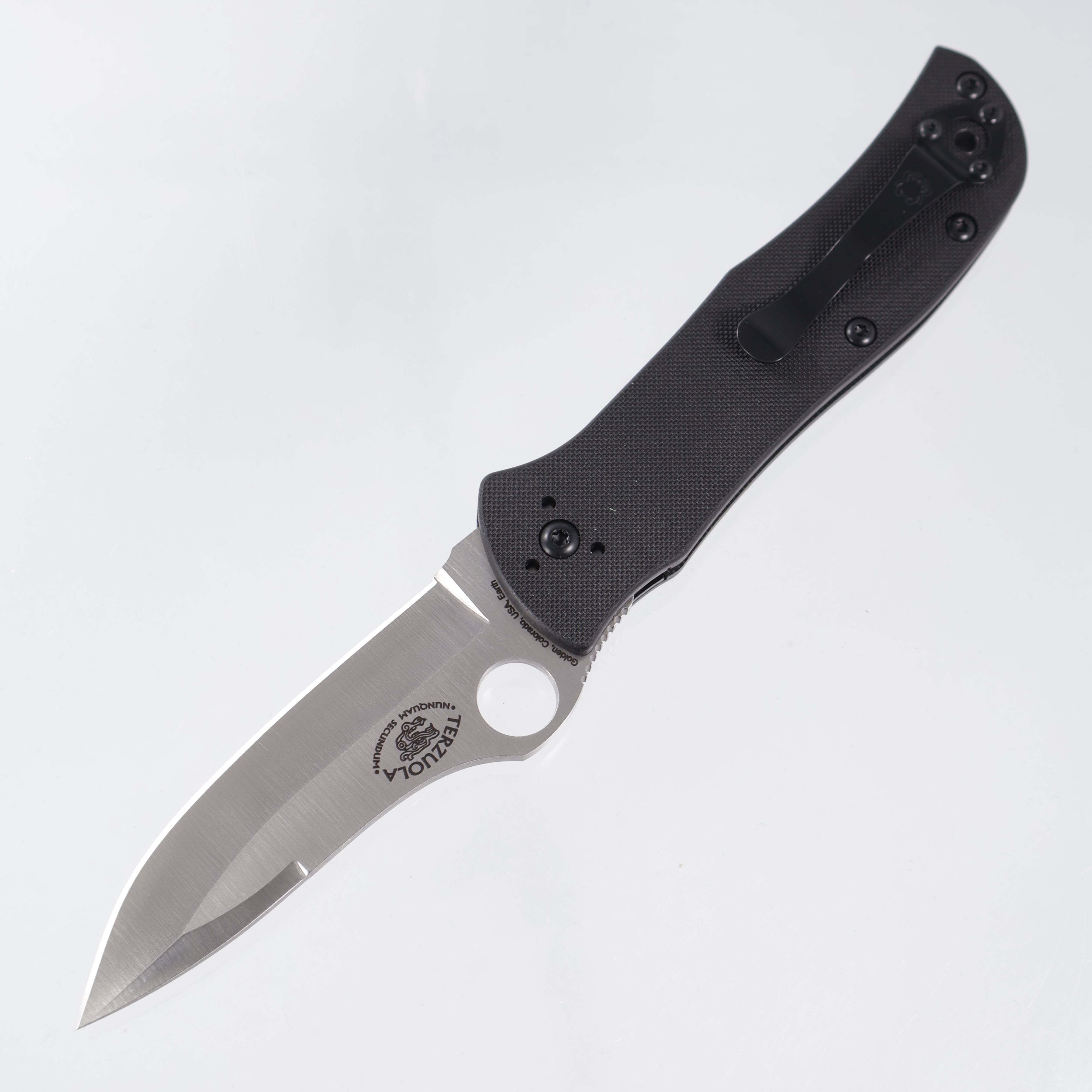 Spyderco Starmate Sprint Run - Black G10 w/ Terzuola Badge - Satin 20CV - C55G20CVP