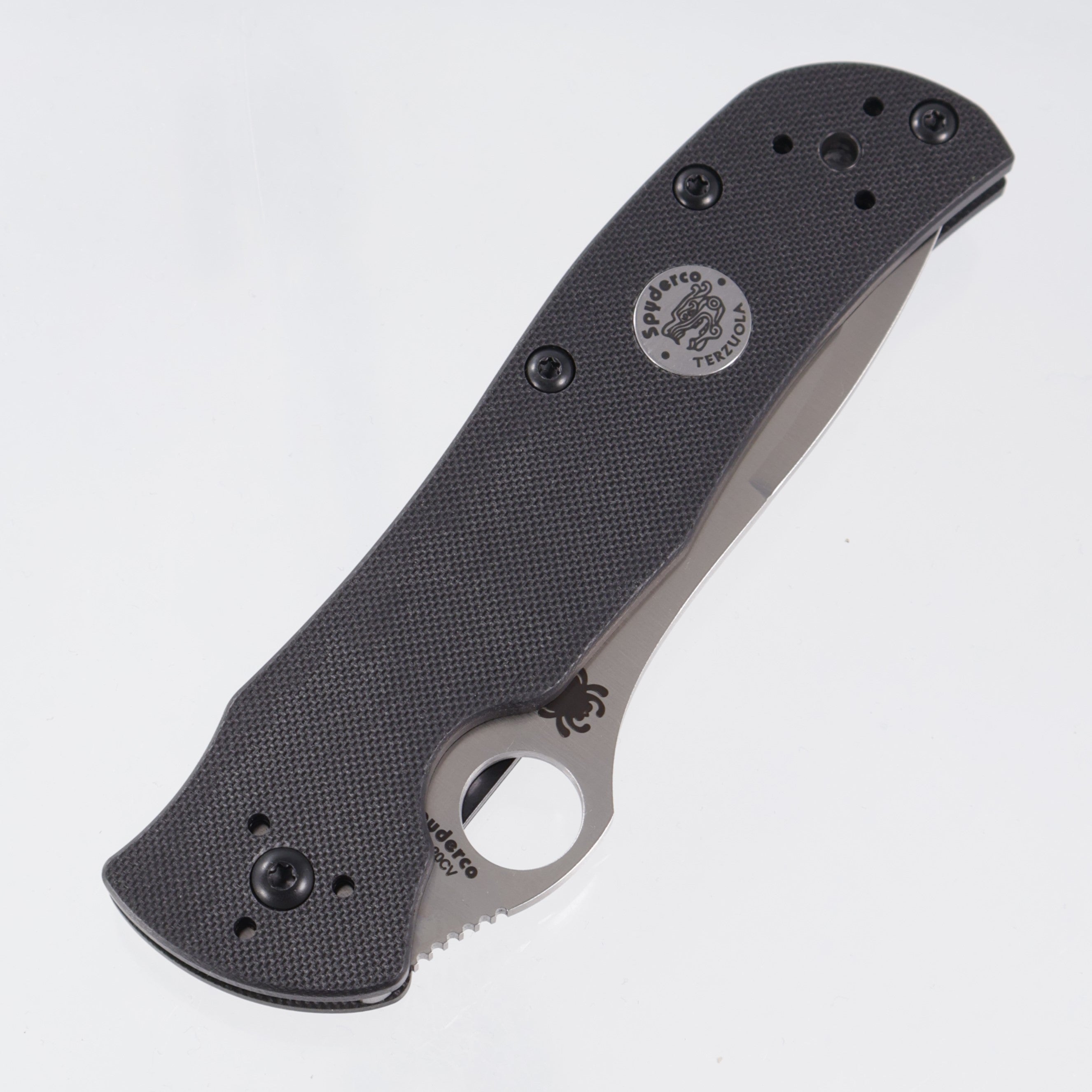 Spyderco Starmate Sprint Run - Black G10 w/ Terzuola Badge - Satin 20CV - C55G20CVP