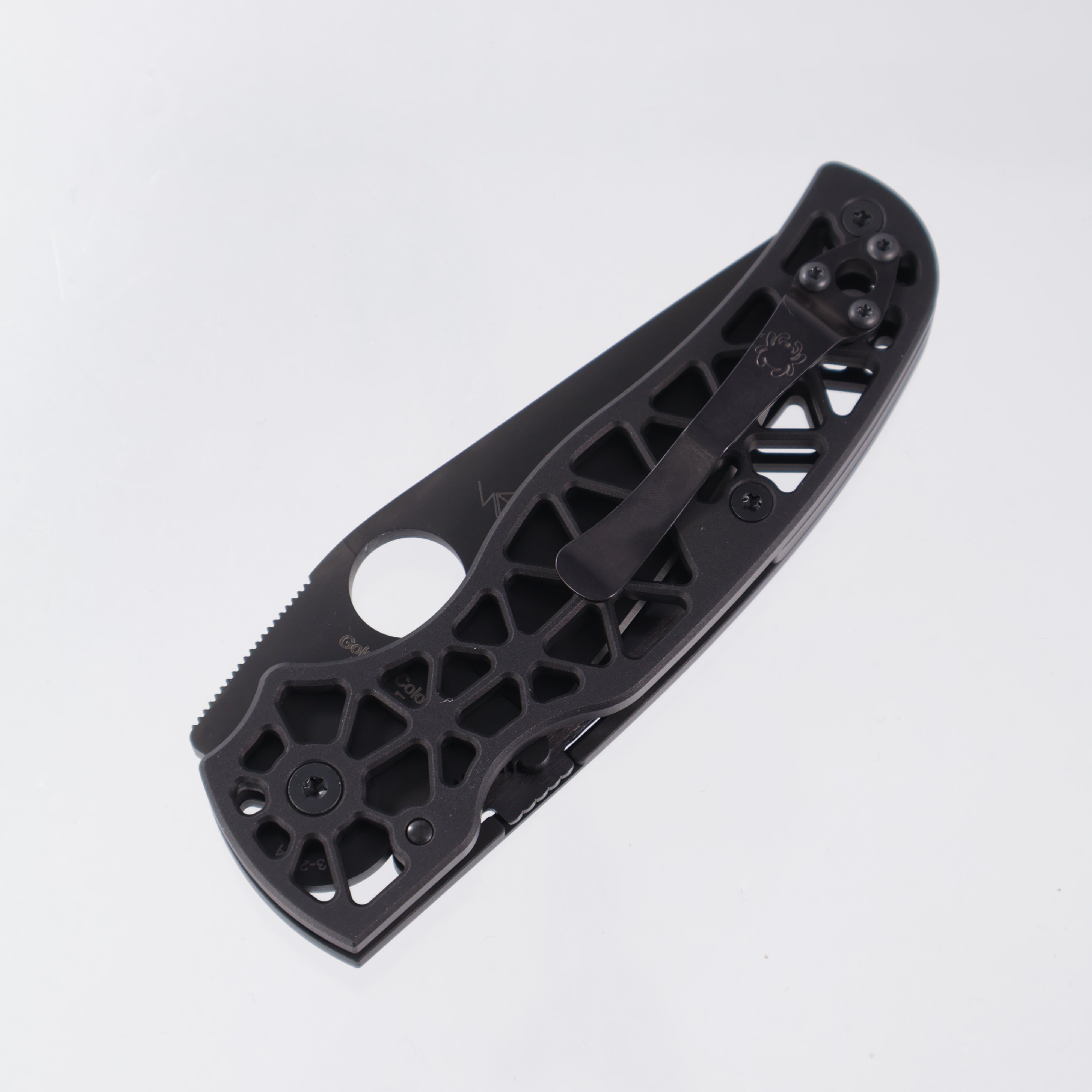 Spyderco Edgerati - DLC S30v - Black Skeletonized Aluminum - C266BKALBKP