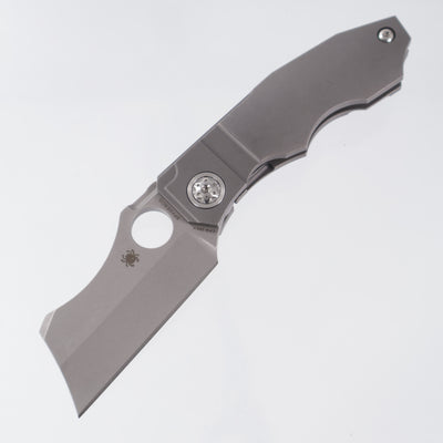 Spyderco Stovepipe - Stonewash Titanium - Stonewash 20CV - C260TIP