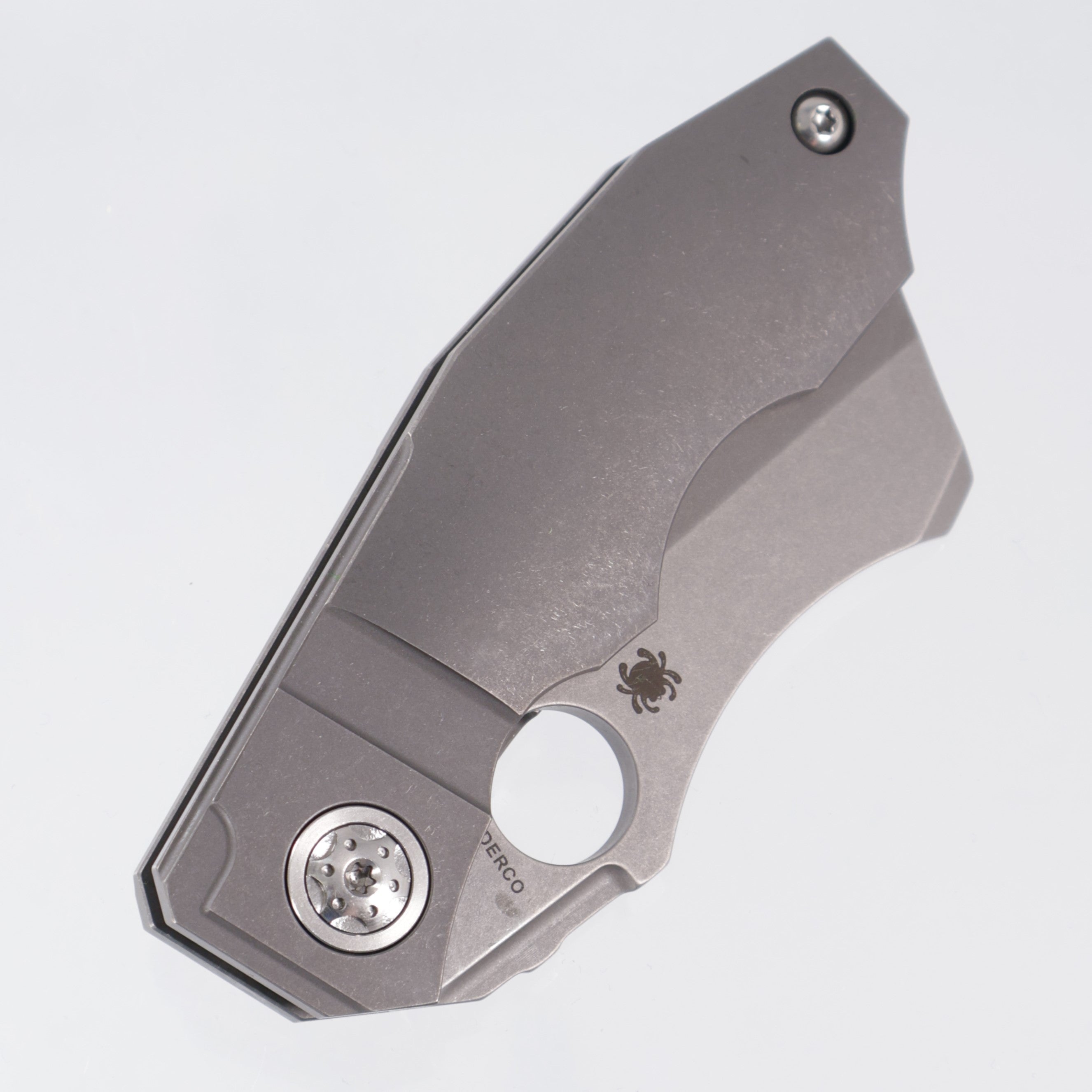 Spyderco Stovepipe - Stonewash Titanium - Stonewash 20CV - C260TIP