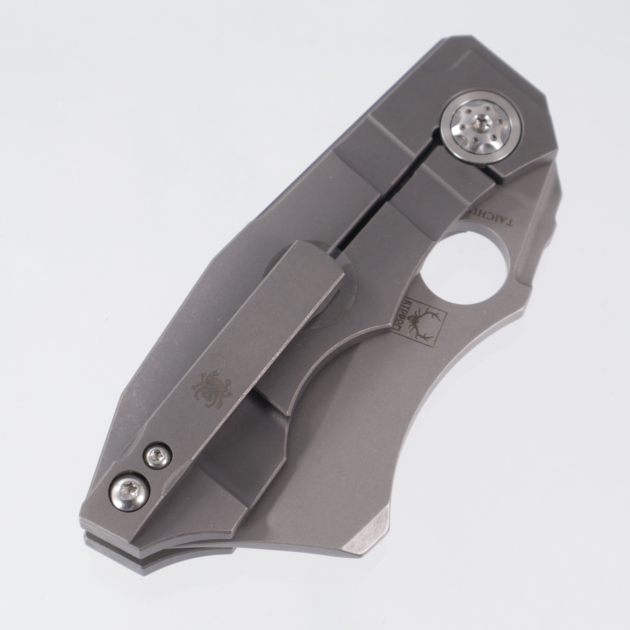 Spyderco Stovepipe - Stonewash Titanium - Stonewash 20CV - C260TIP