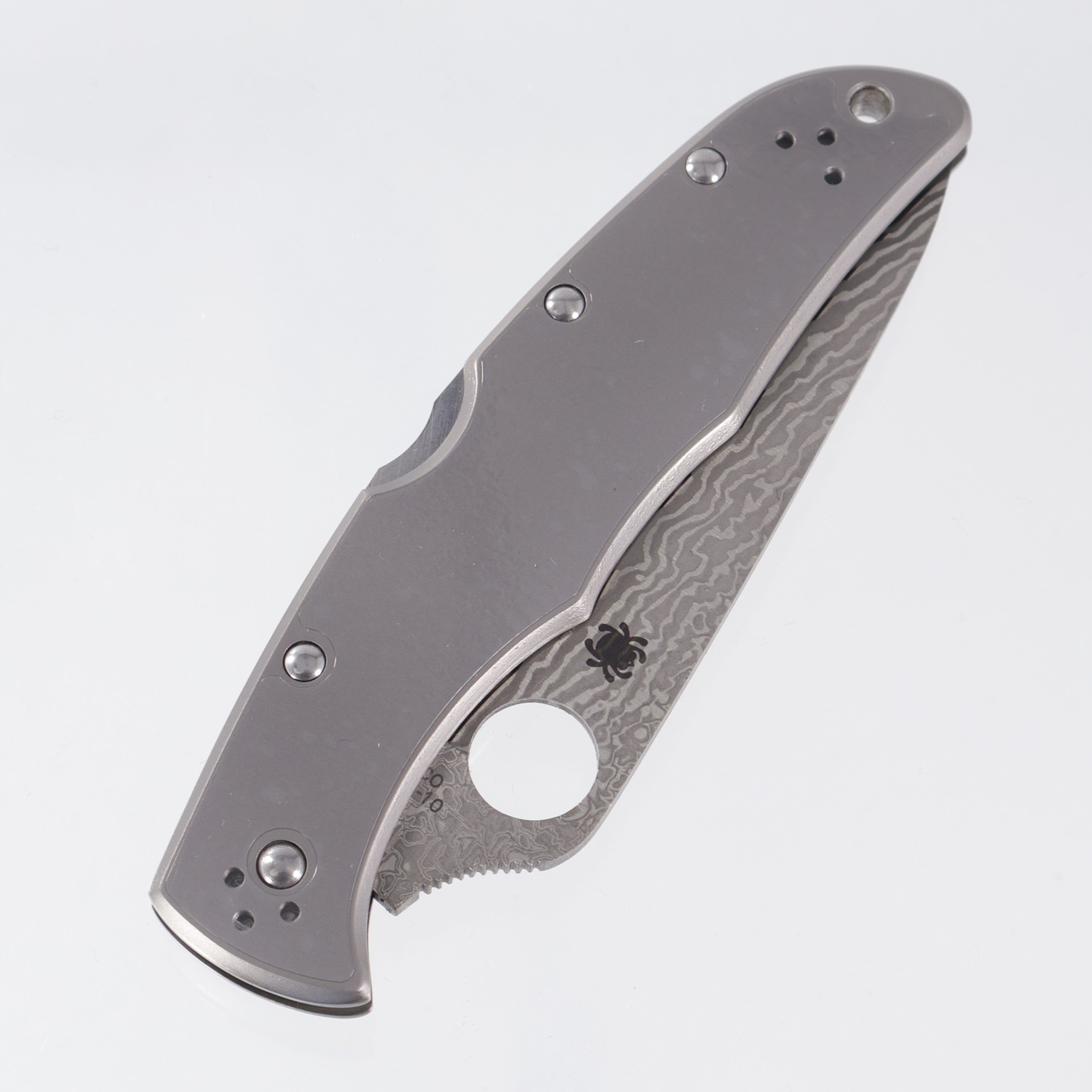 Spyderco Endura 4 - Titanium Scales - VG-10 Damascus - C10TIPD