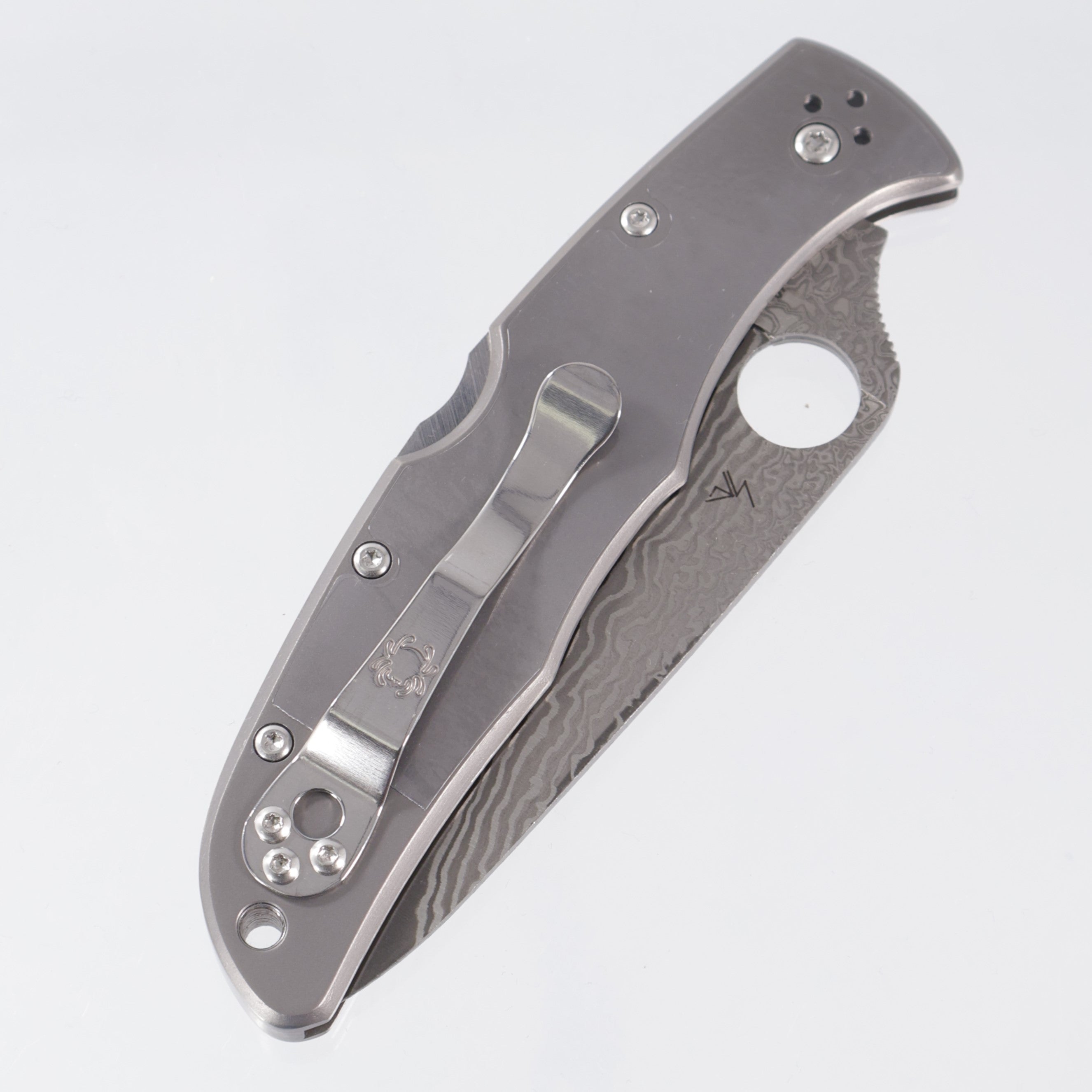 Spyderco Endura 4 - Titanium Scales - VG-10 Damascus - C10TIPD