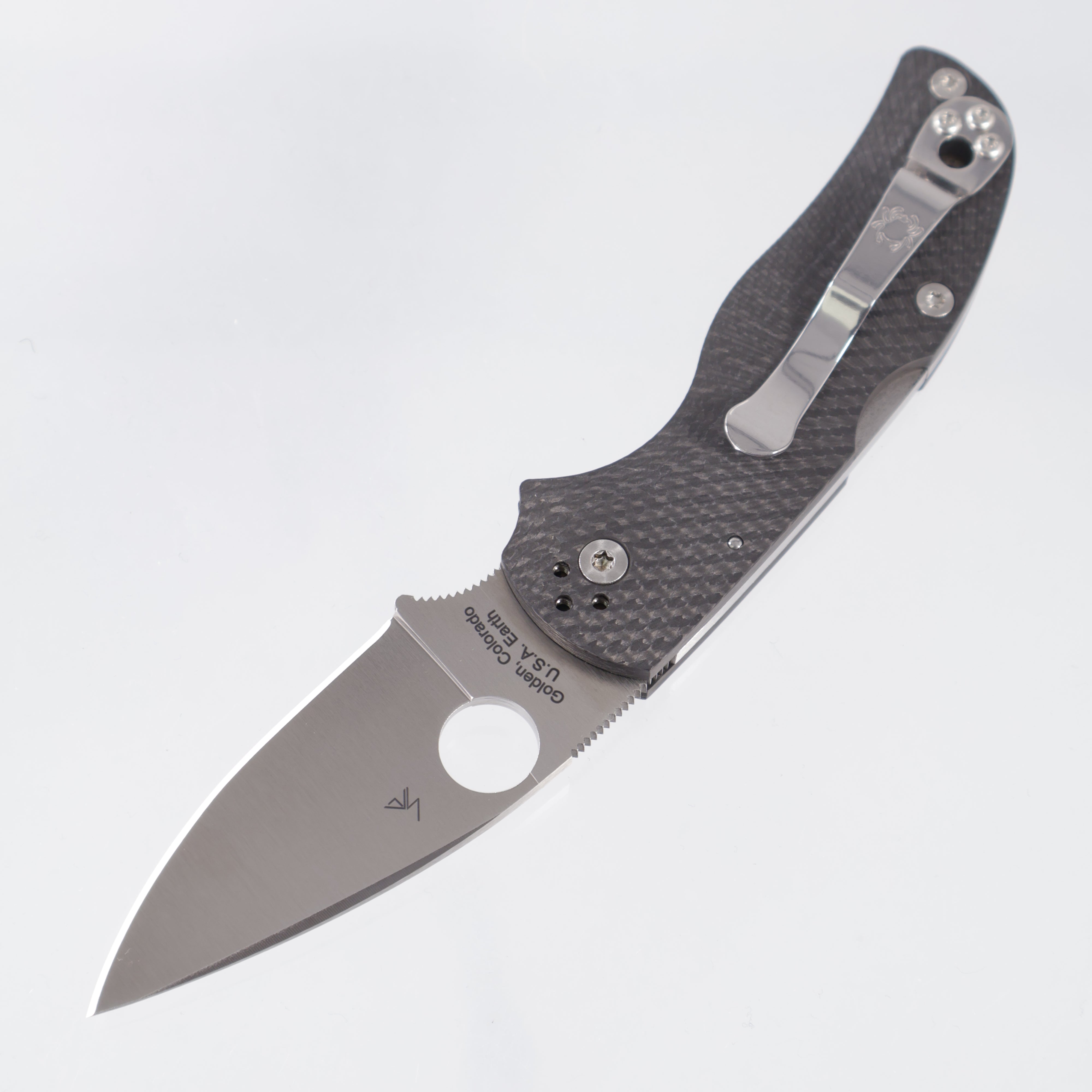 Spyderco Native 5 - Fluted Carbon Fiber - Satin S90V - C41CFFP5