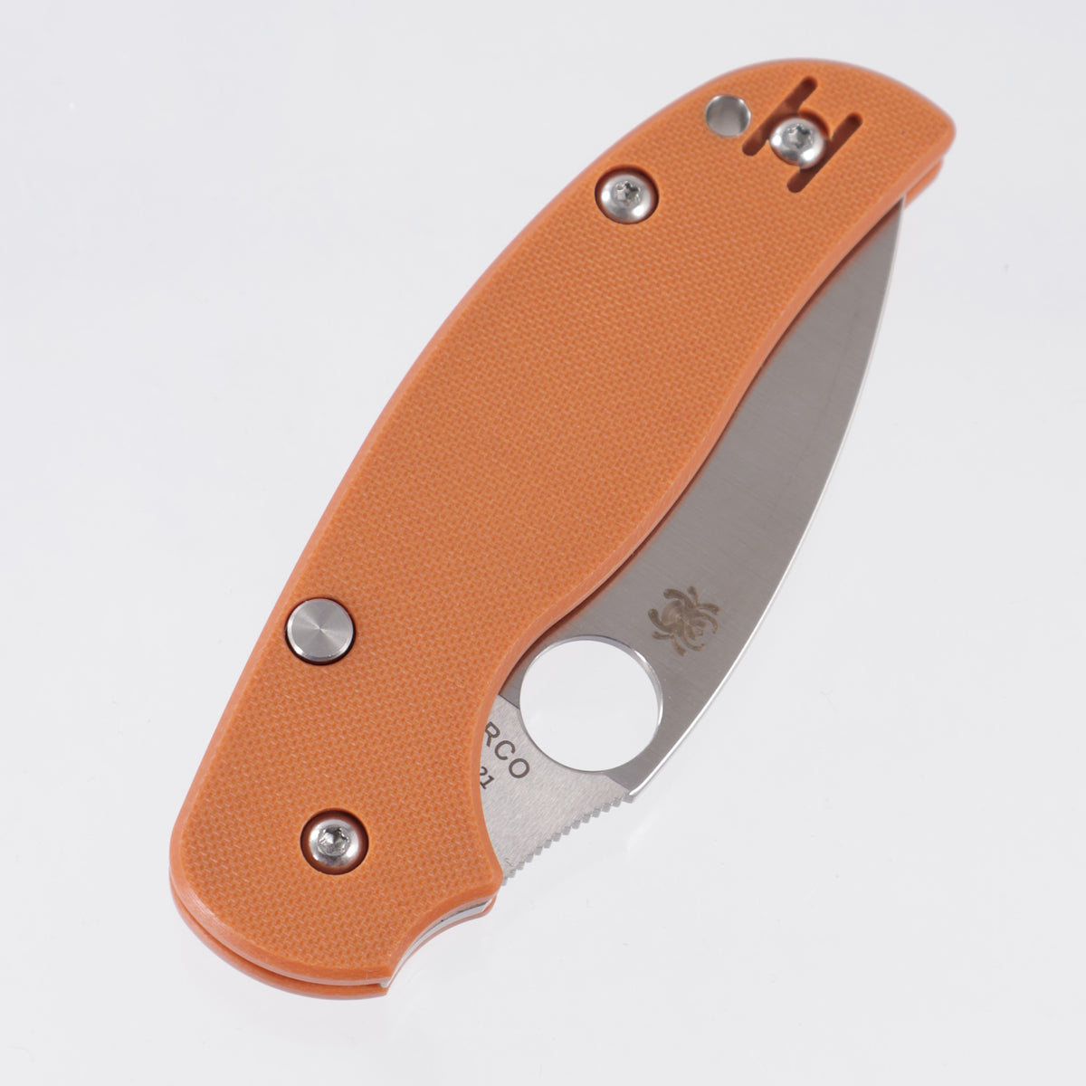 Spyderco Sage 6 - Burnt Orange G10 - Satin Rex 121 - C123GPBOR