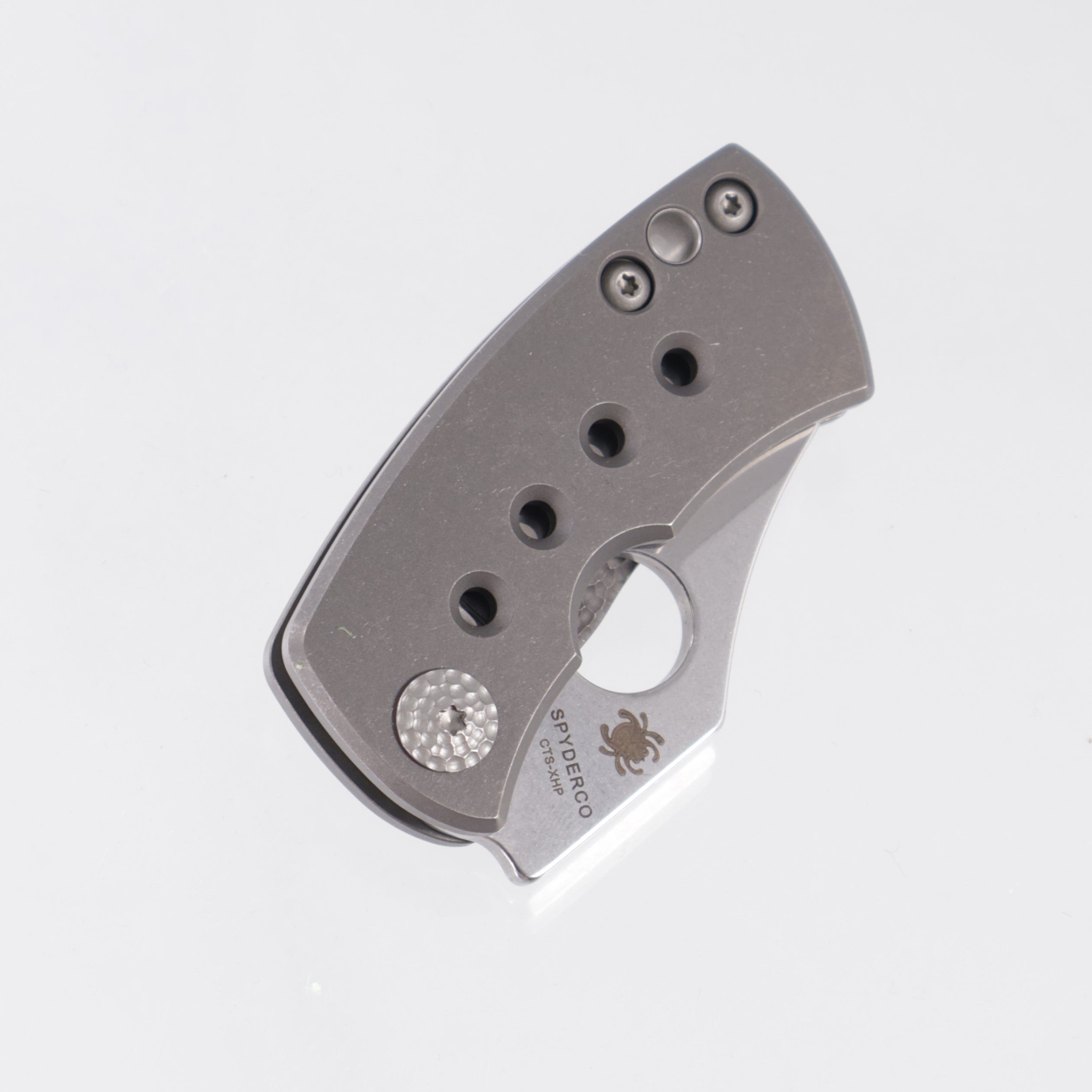 Spyderco McBee - Stonewash Titanium - Mirror Stonewash CTS-XHP - C236TIP