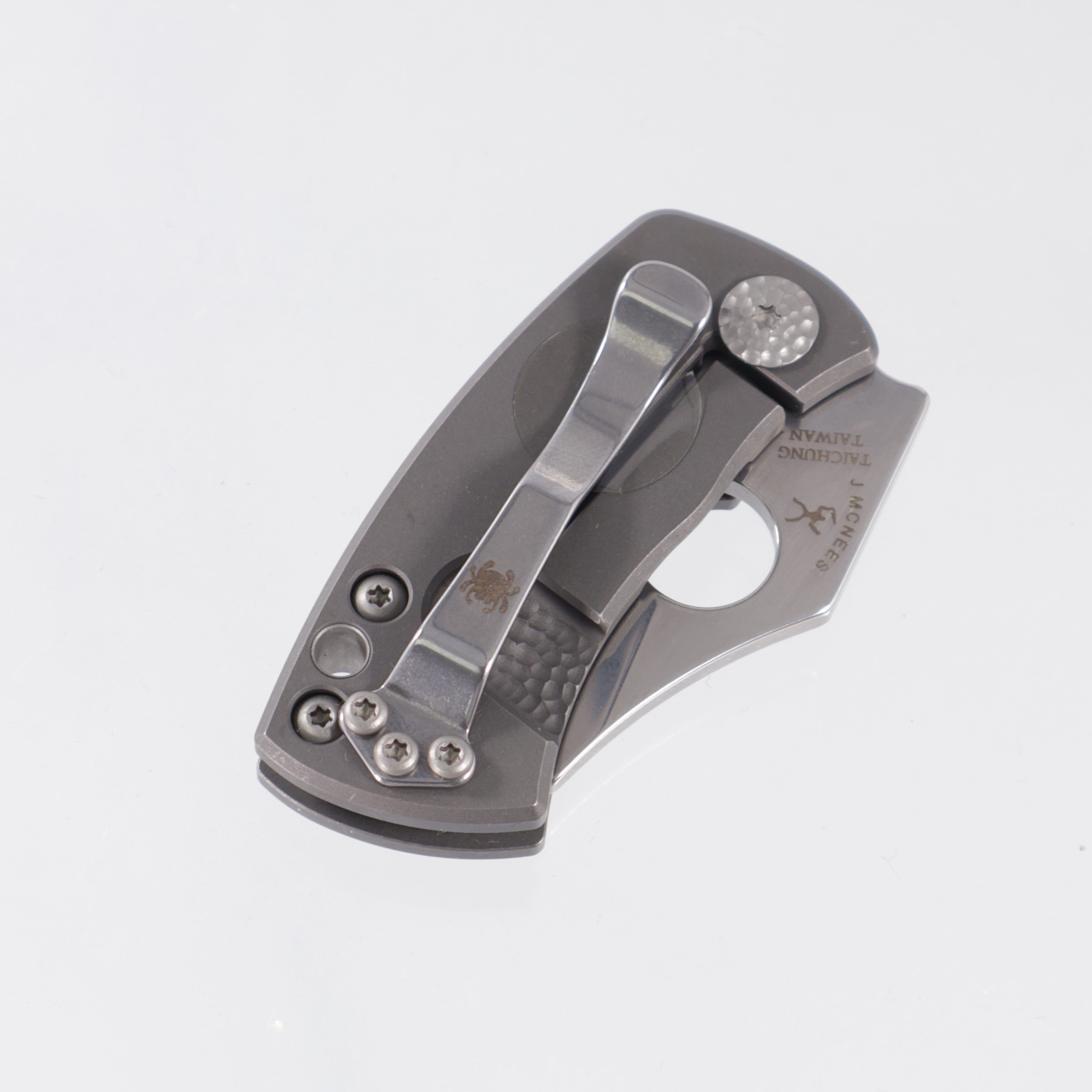 Spyderco McBee - Stonewash Titanium - Mirror Stonewash CTS-XHP - C236TIP