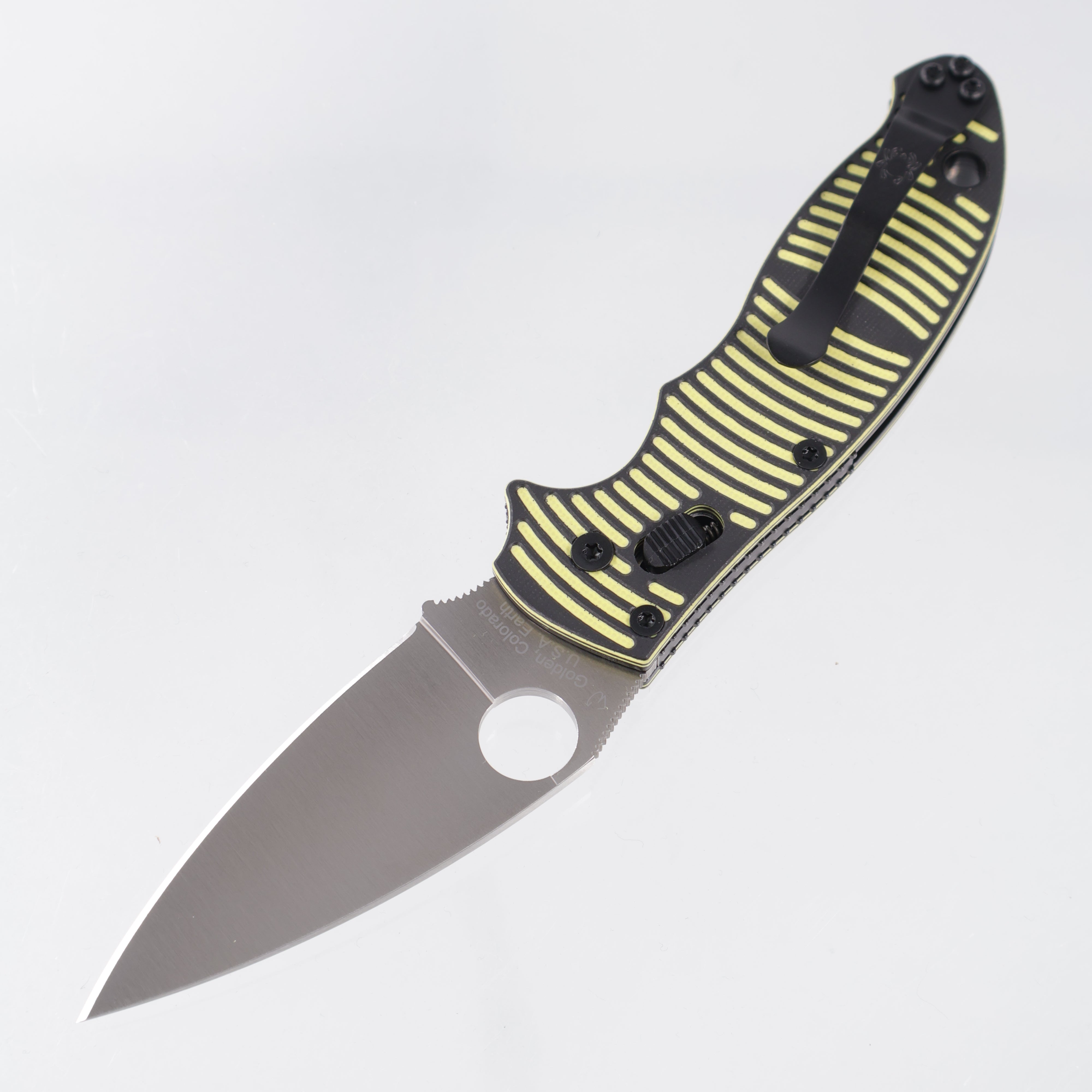 Spyderco Manix 2 Salt - Yellow & Black Textured G10 - Satin Magnacut - C101GBKYLMCP2