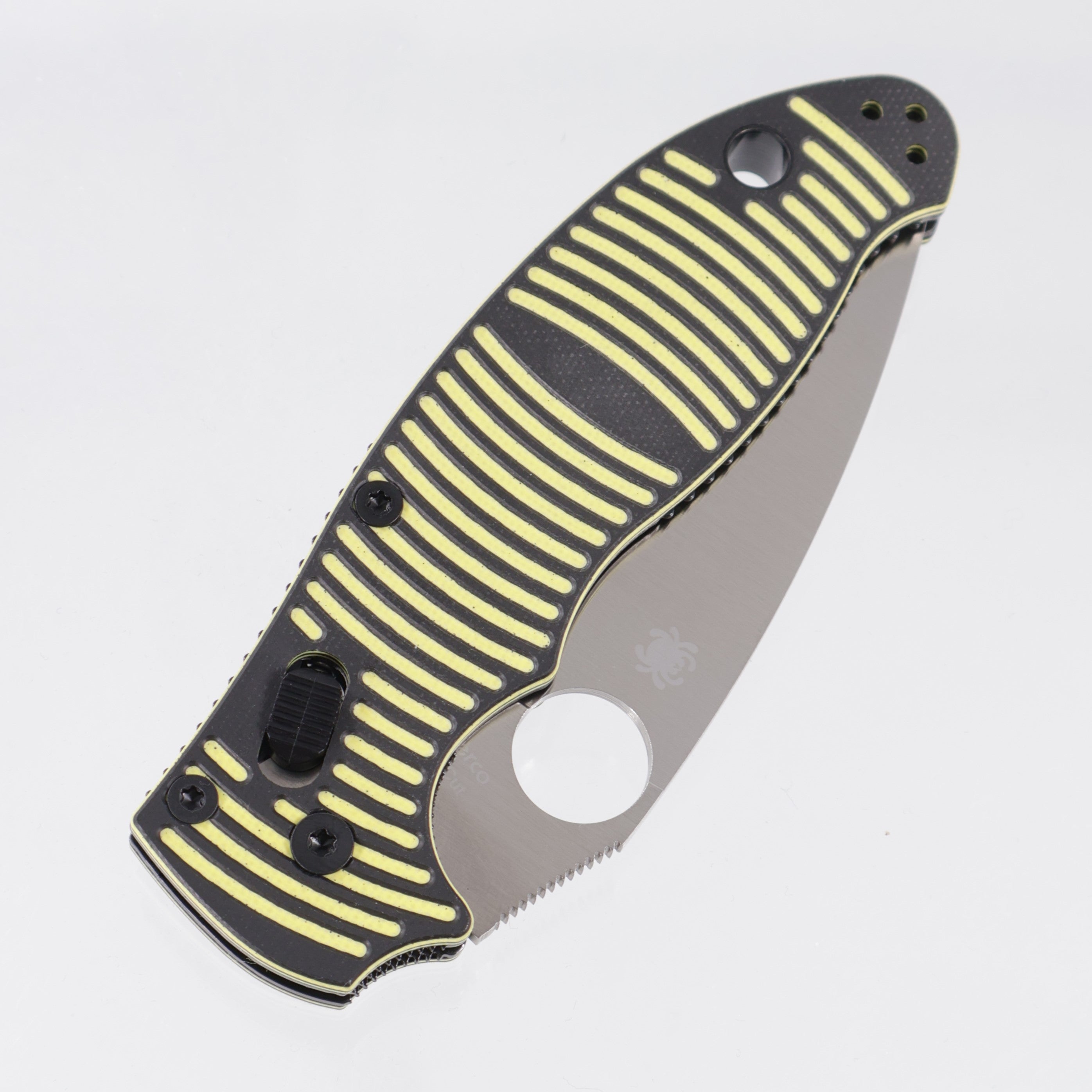 Spyderco Manix 2 Salt - Yellow & Black Textured G10 - Satin Magnacut - C101GBKYLMCP2