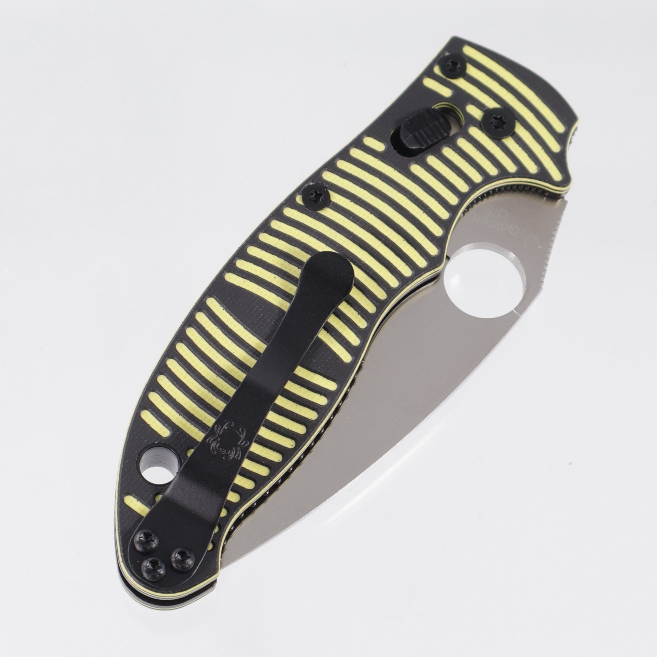 Spyderco Manix 2 Salt - Yellow & Black Textured G10 - Satin Magnacut - C101GBKYLMCP2