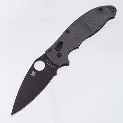 Spyderco Manix 2 Salt - Black Textured G10 - DLC Magnacut - C101GMCBKP2