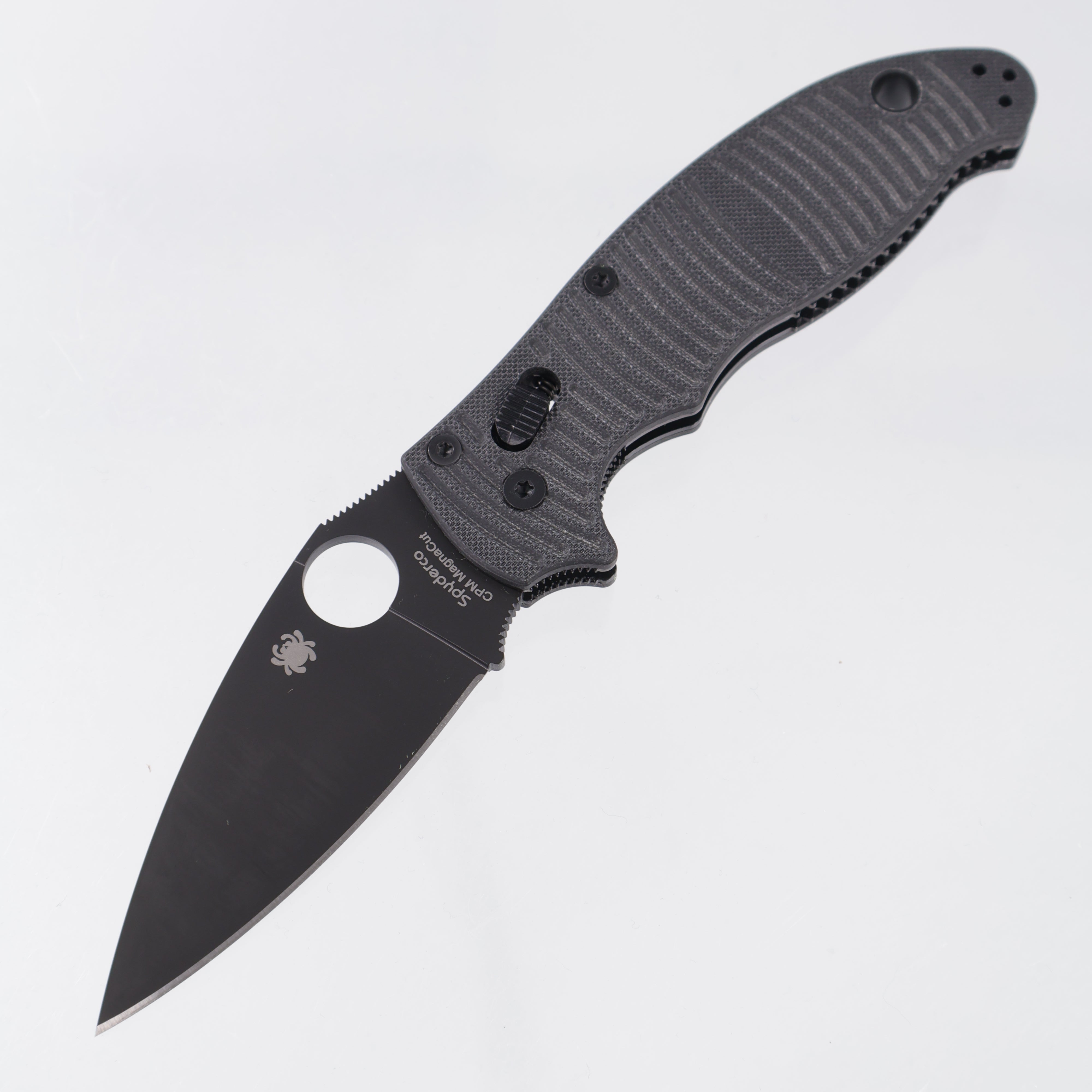 Spyderco Manix 2 Salt - Black Textured G10 - DLC Magnacut - C101GMCBKP2