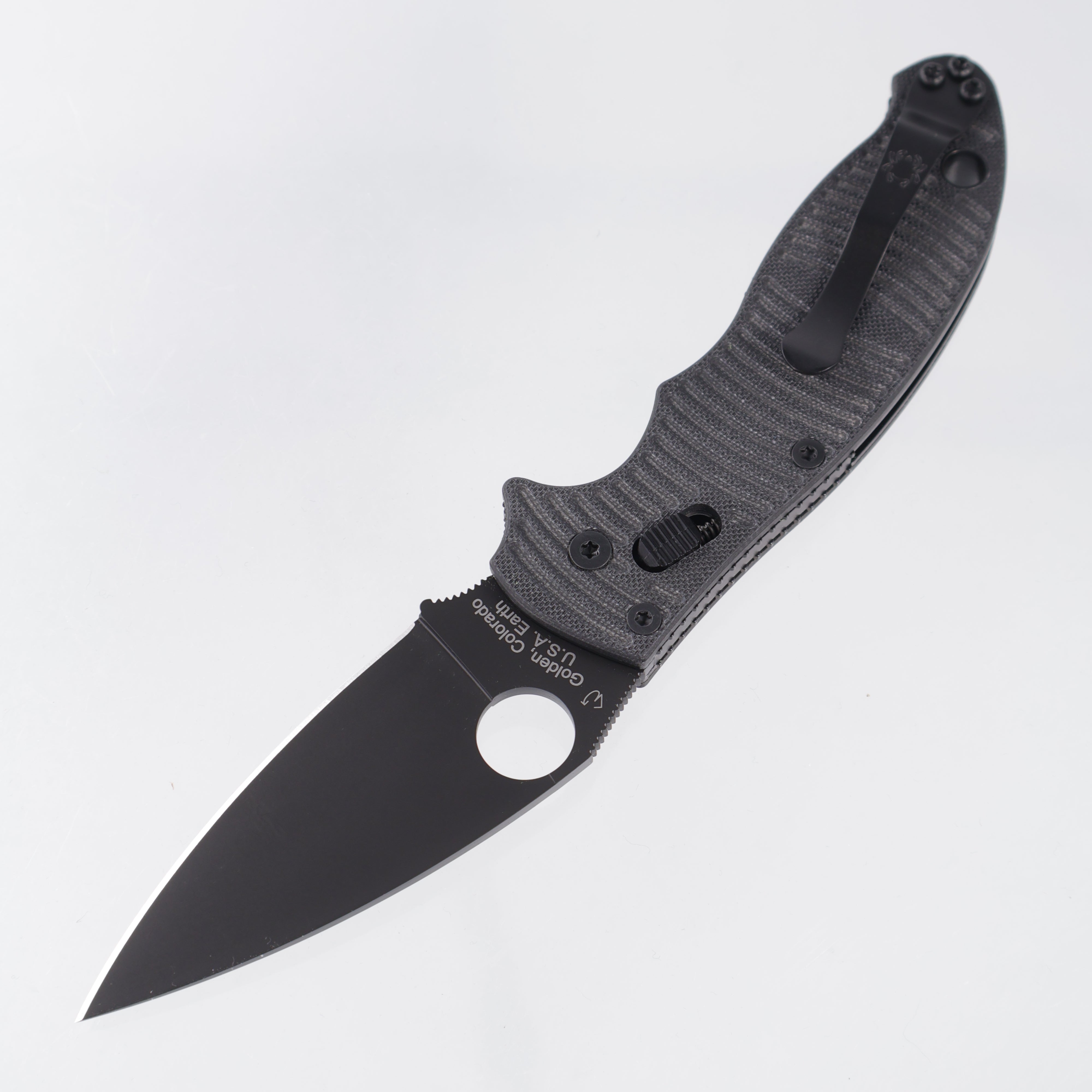 Spyderco Manix 2 Salt - Black Textured G10 - DLC Magnacut - C101GMCBKP2